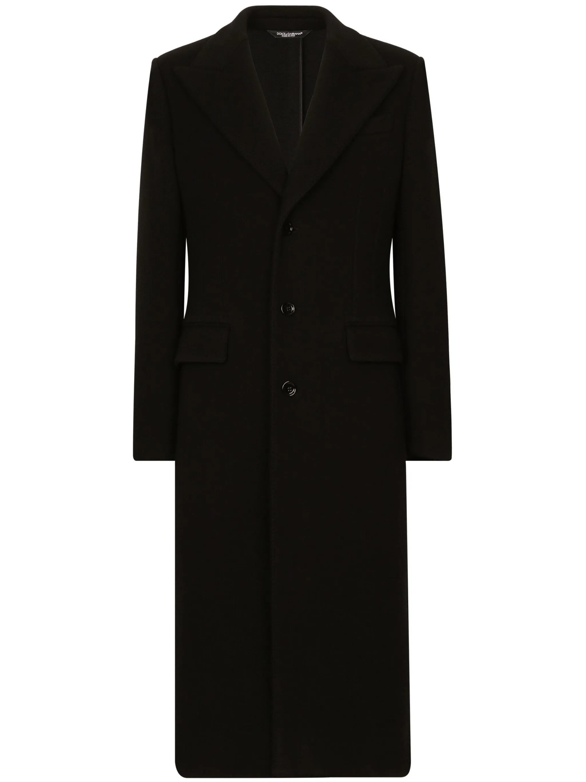 single-breasted notcheded-lapels coat