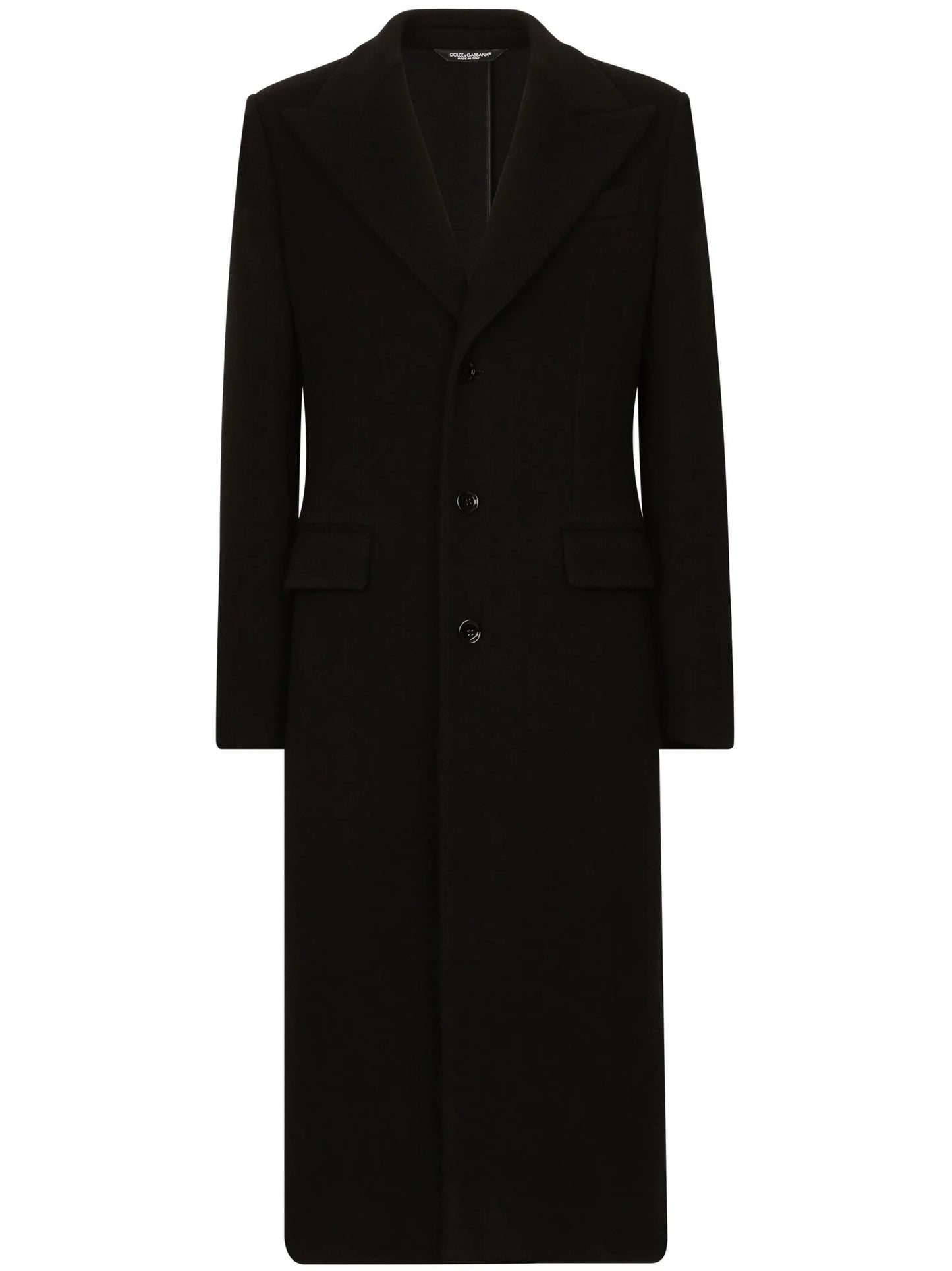 single-breasted notcheded-lapels coat