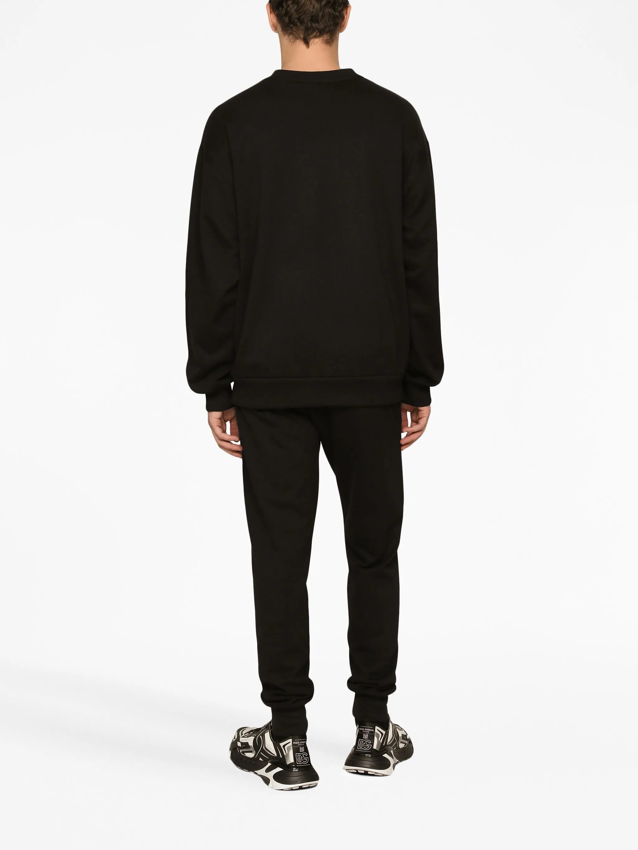logo-print long-sleeved cotton sweatshirt