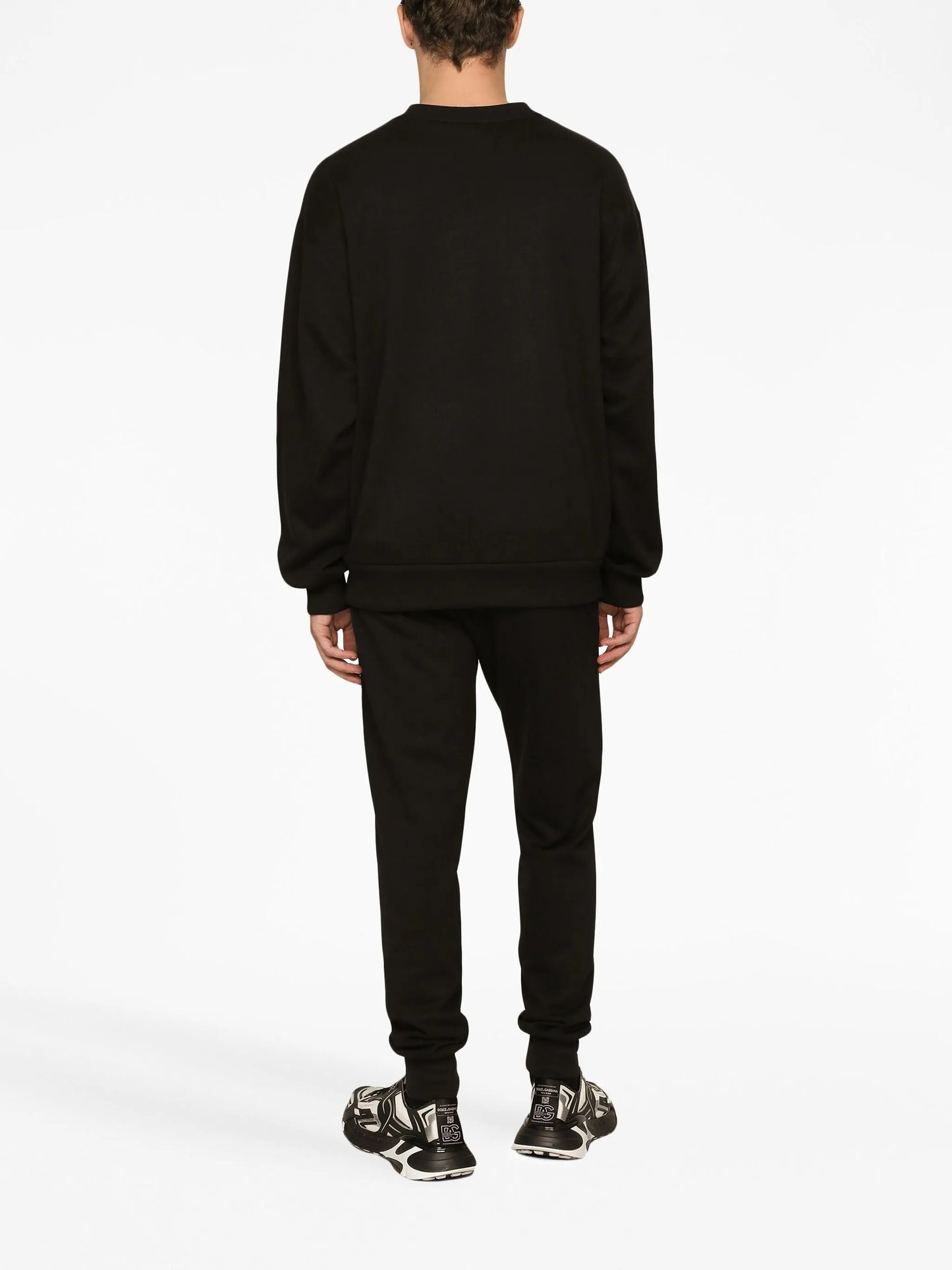 logo-print long-sleeved cotton sweatshirt