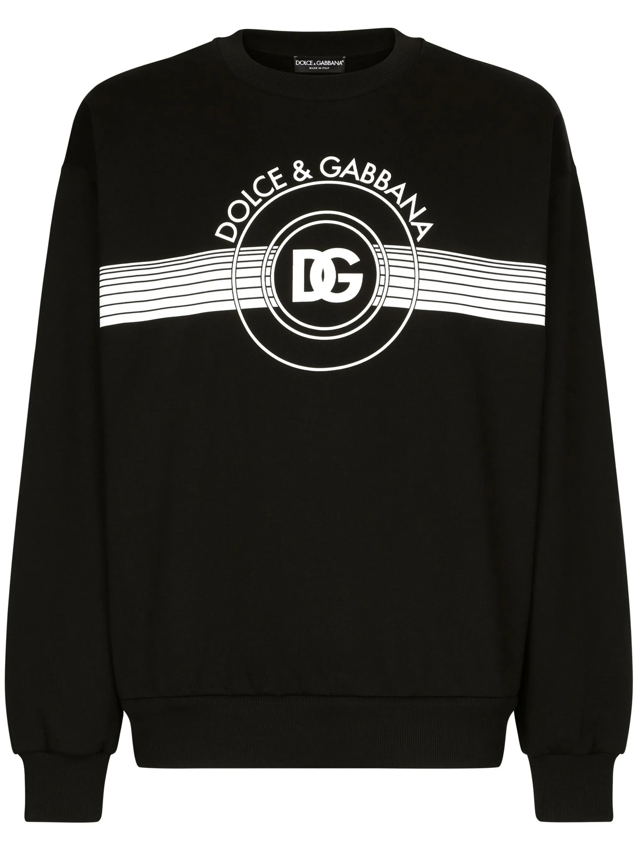 logo-print long-sleeved cotton sweatshirt