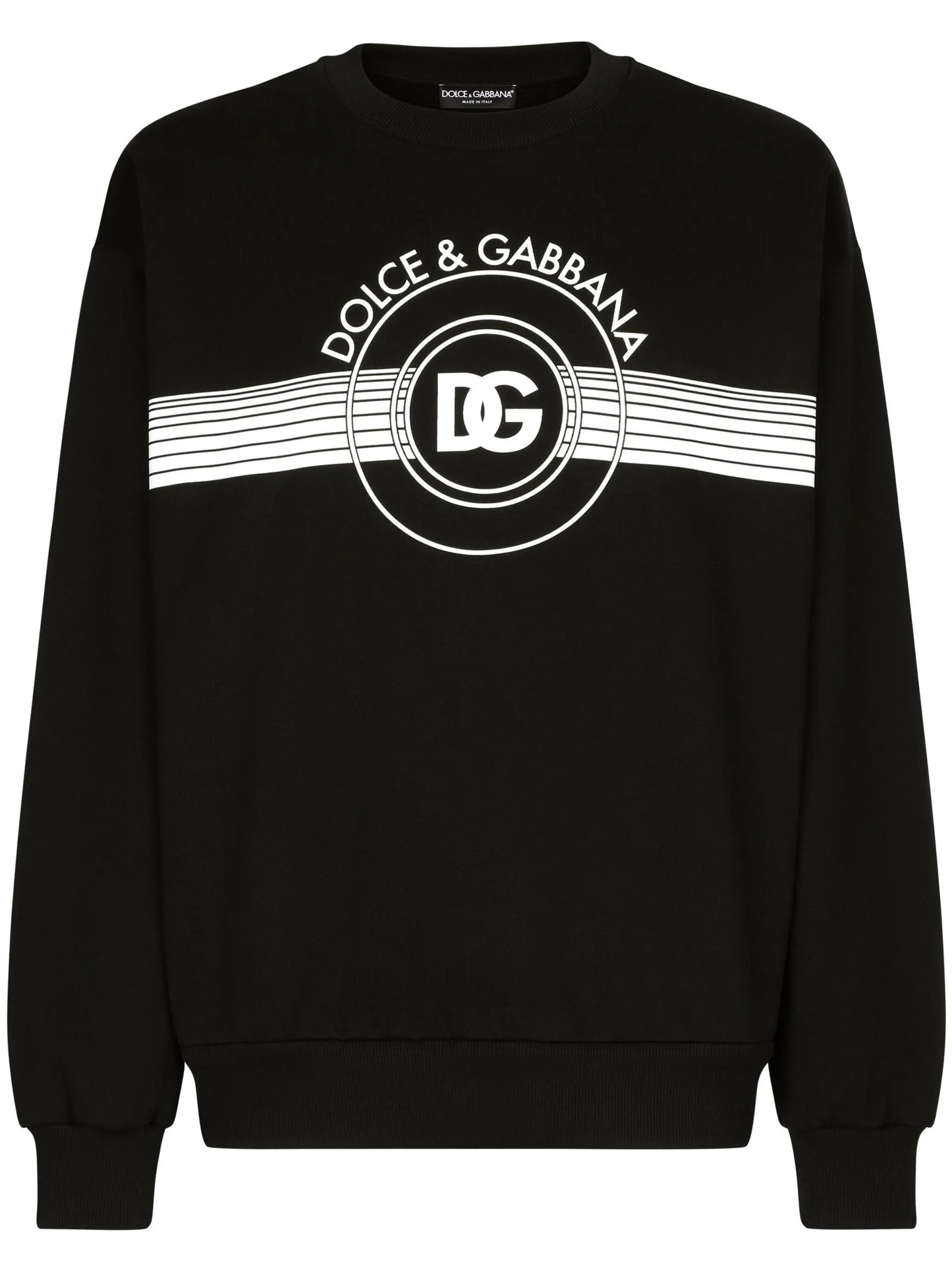 logo-print long-sleeved cotton sweatshirt