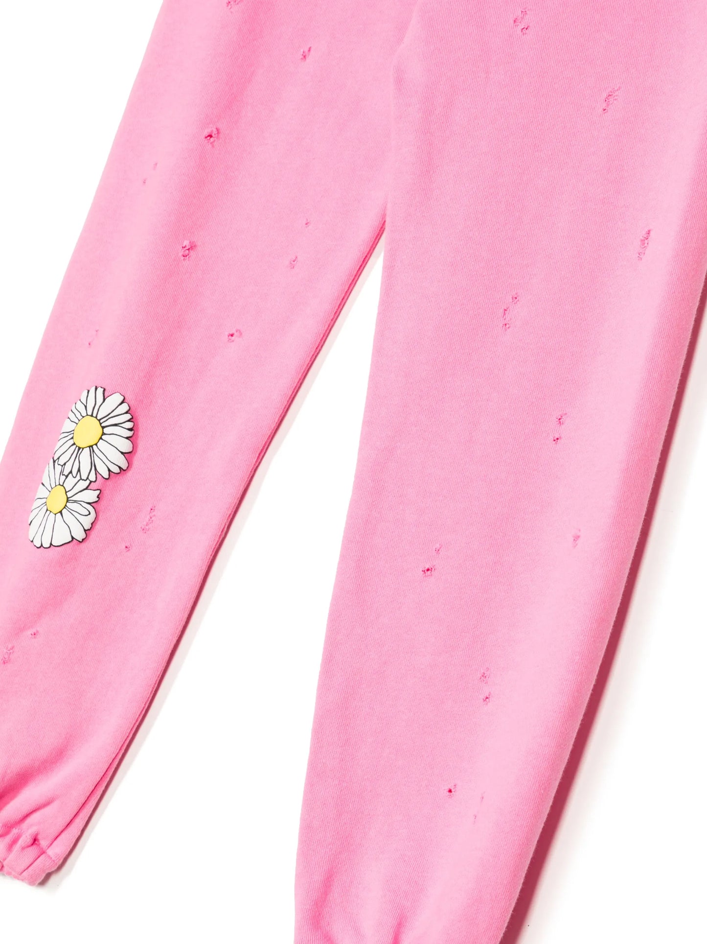 floral-print cotton track pants
