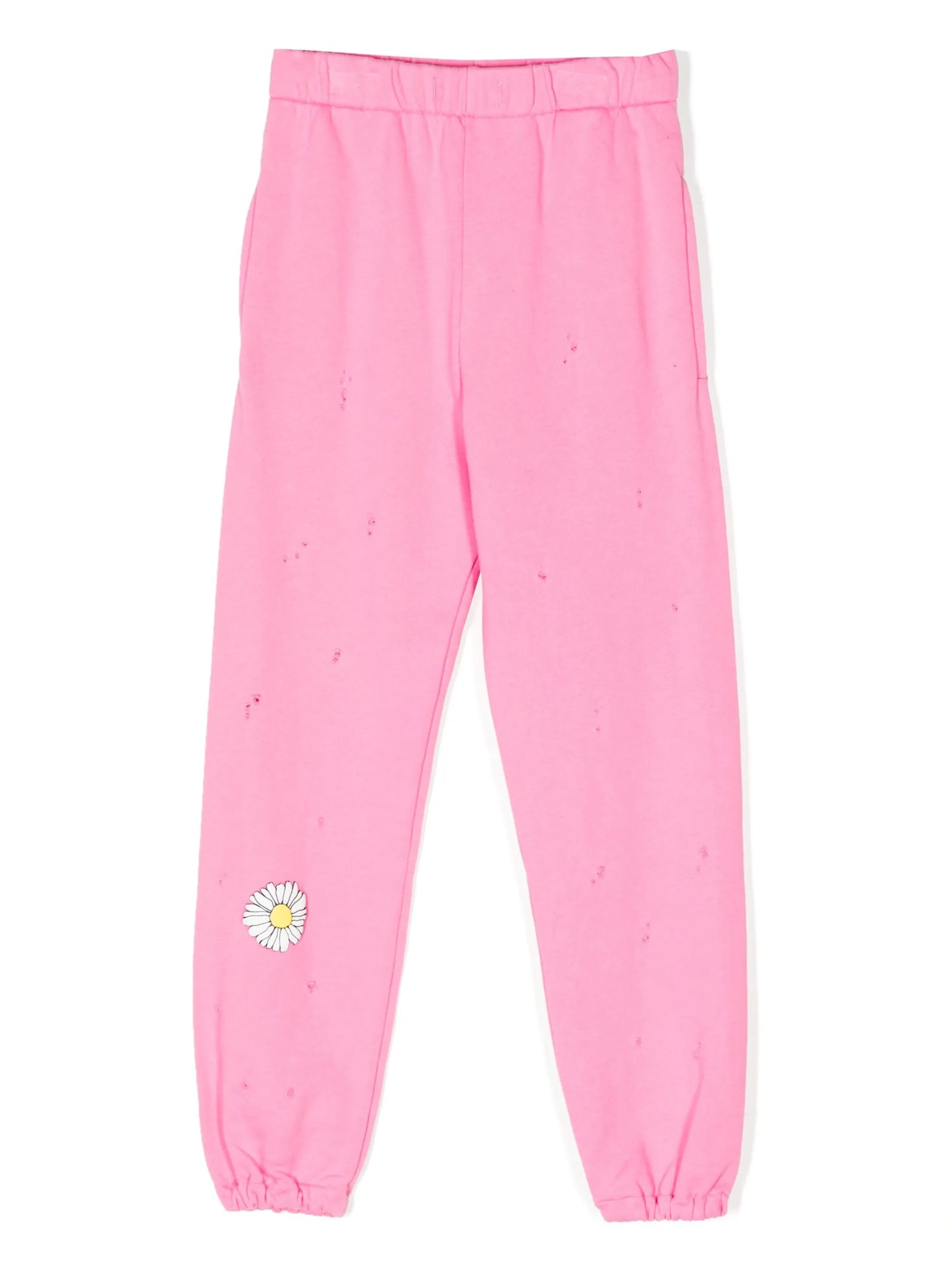 floral-print cotton track pants