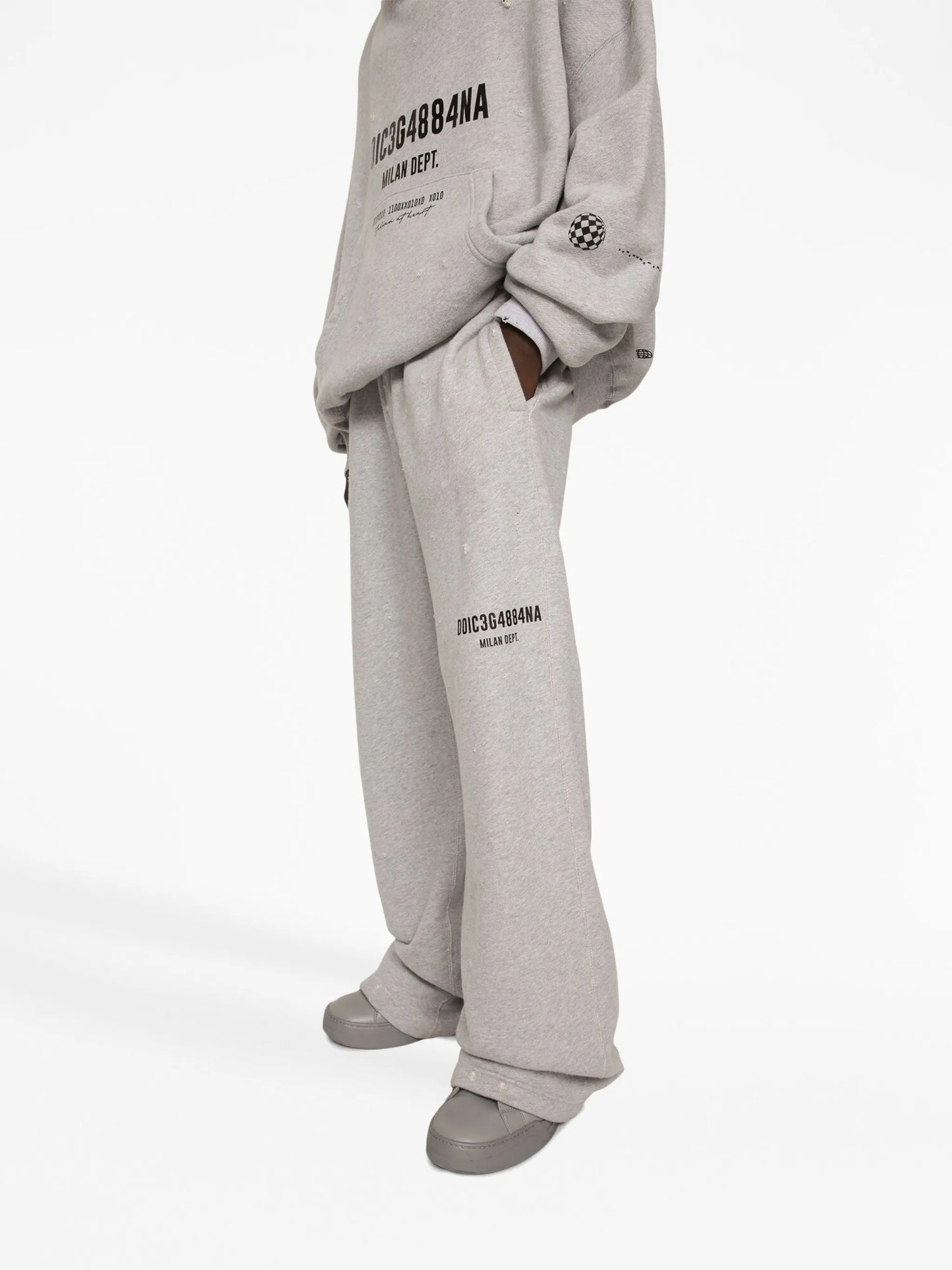 logo-print cotton track pants