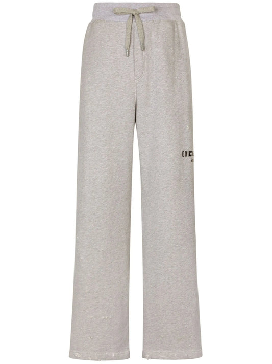 logo-print cotton track pants