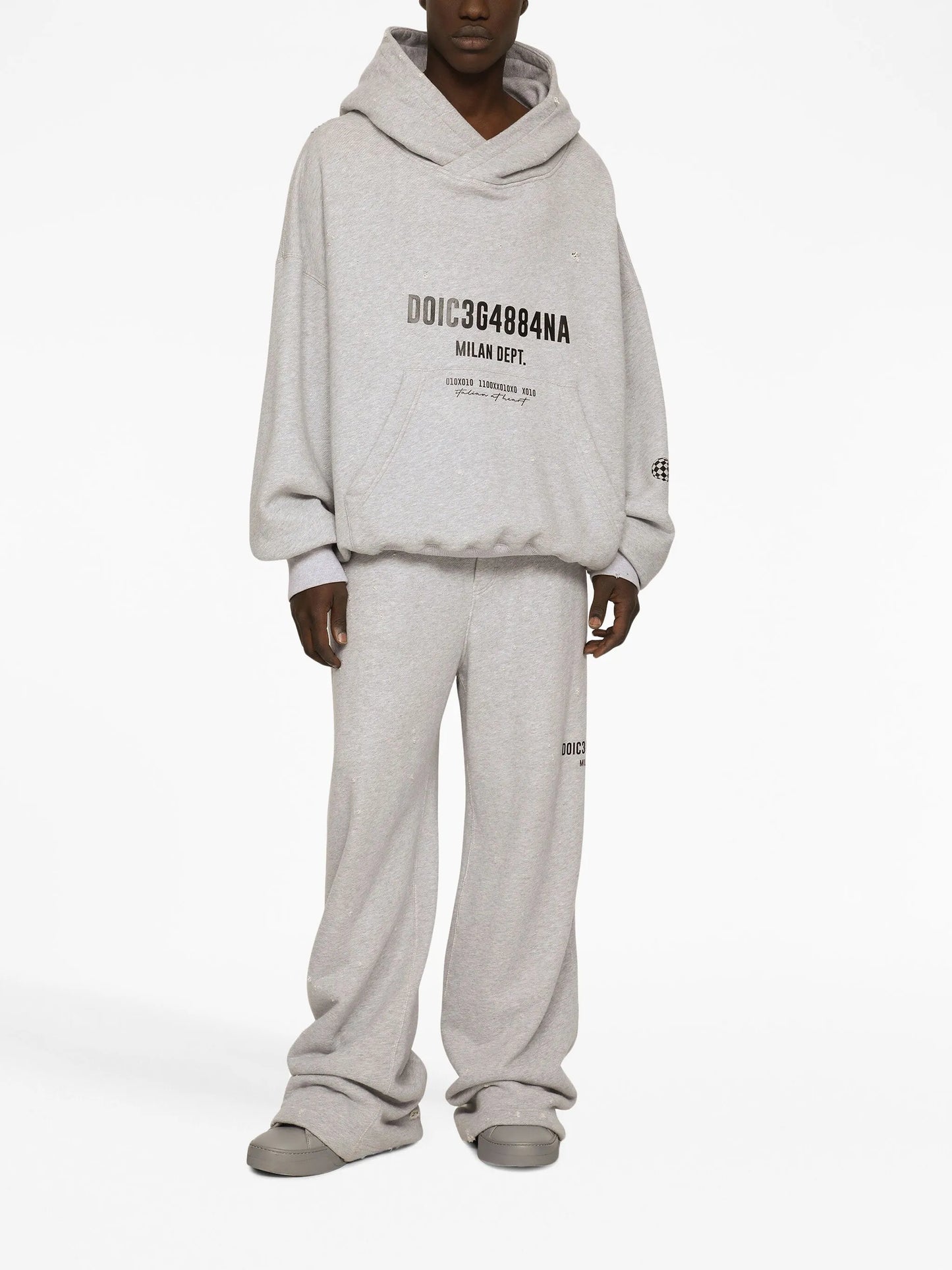 logo-print cotton track pants
