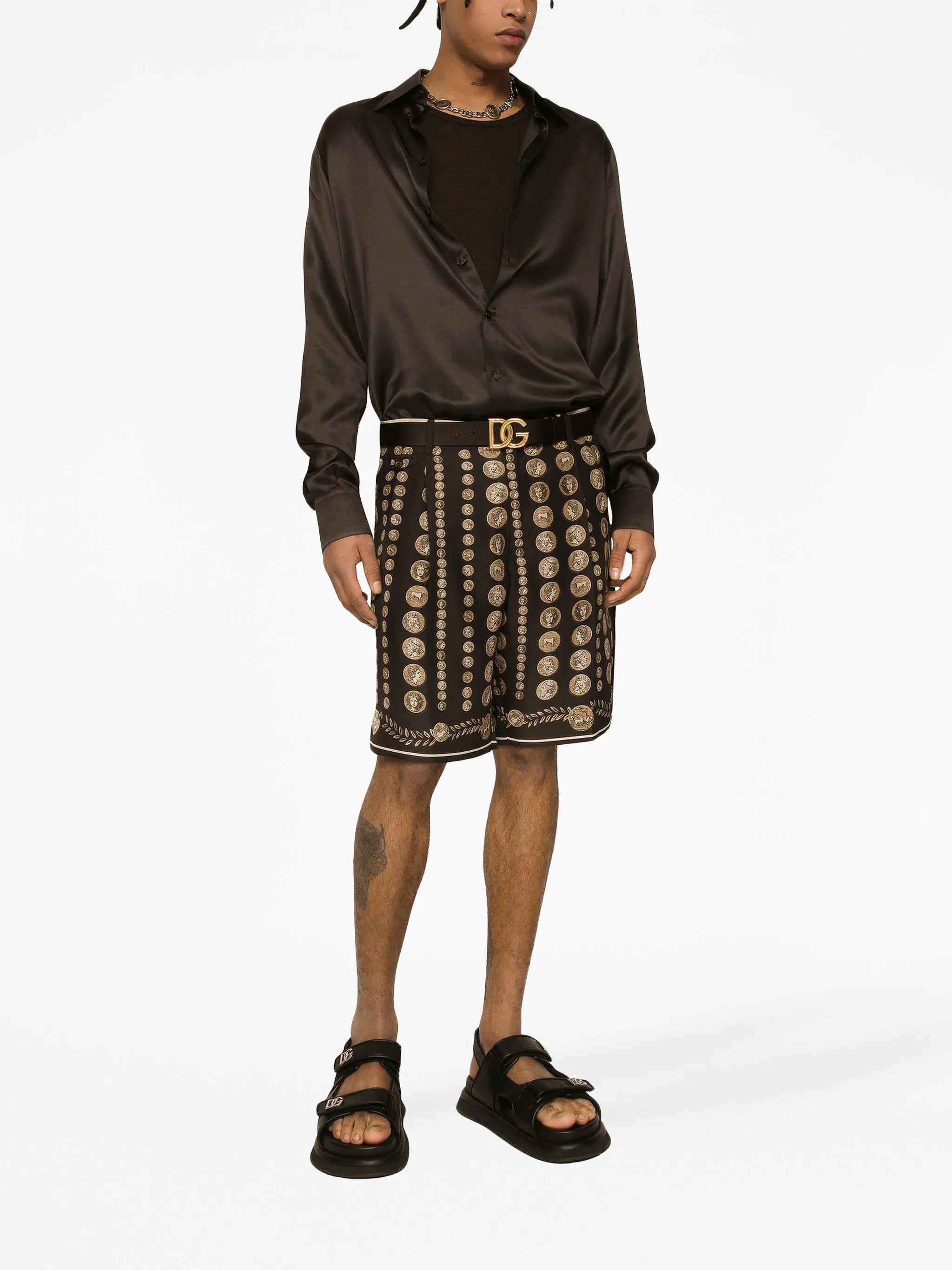 motif-print bermuda shorts