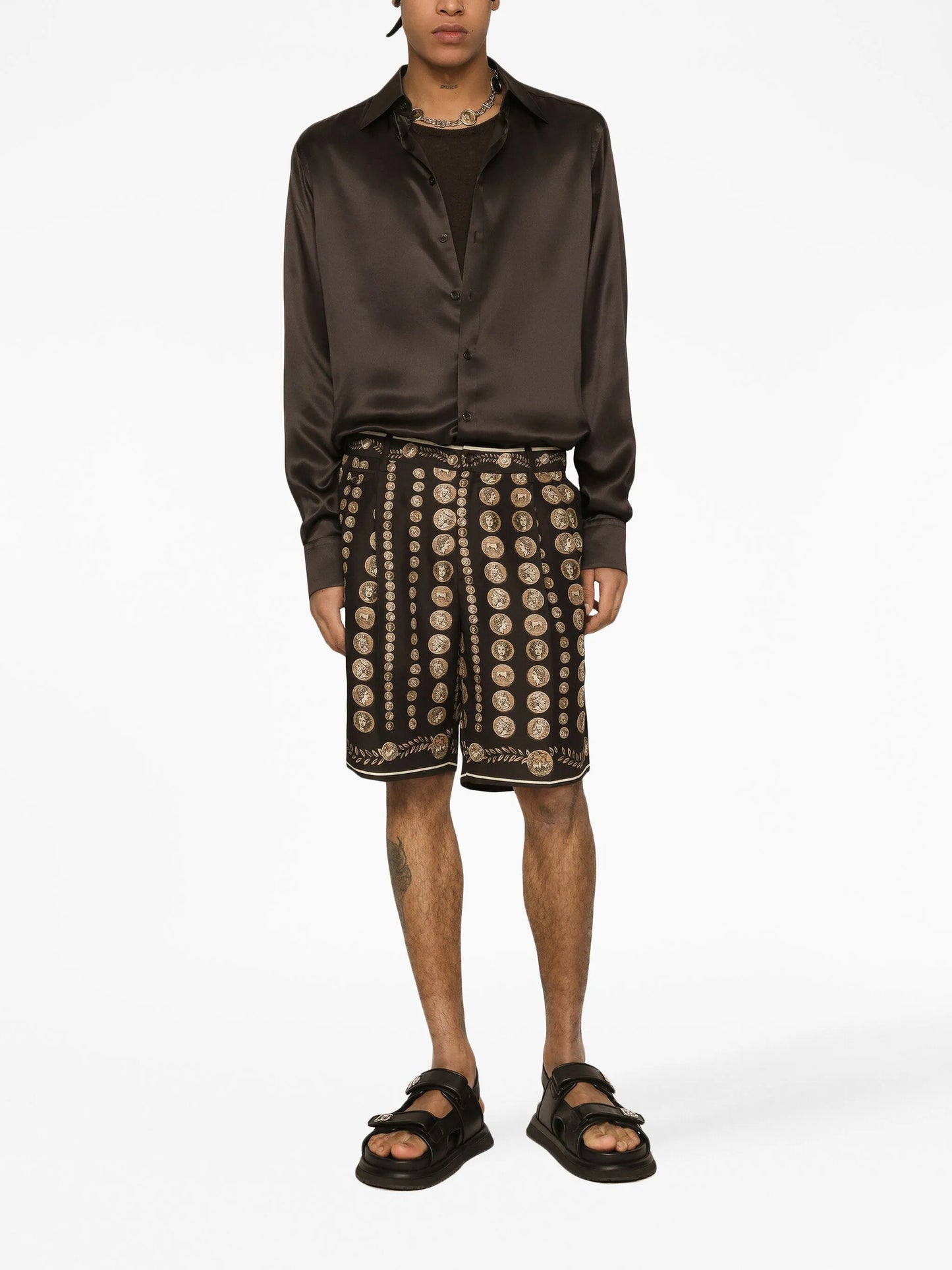 motif-print bermuda shorts