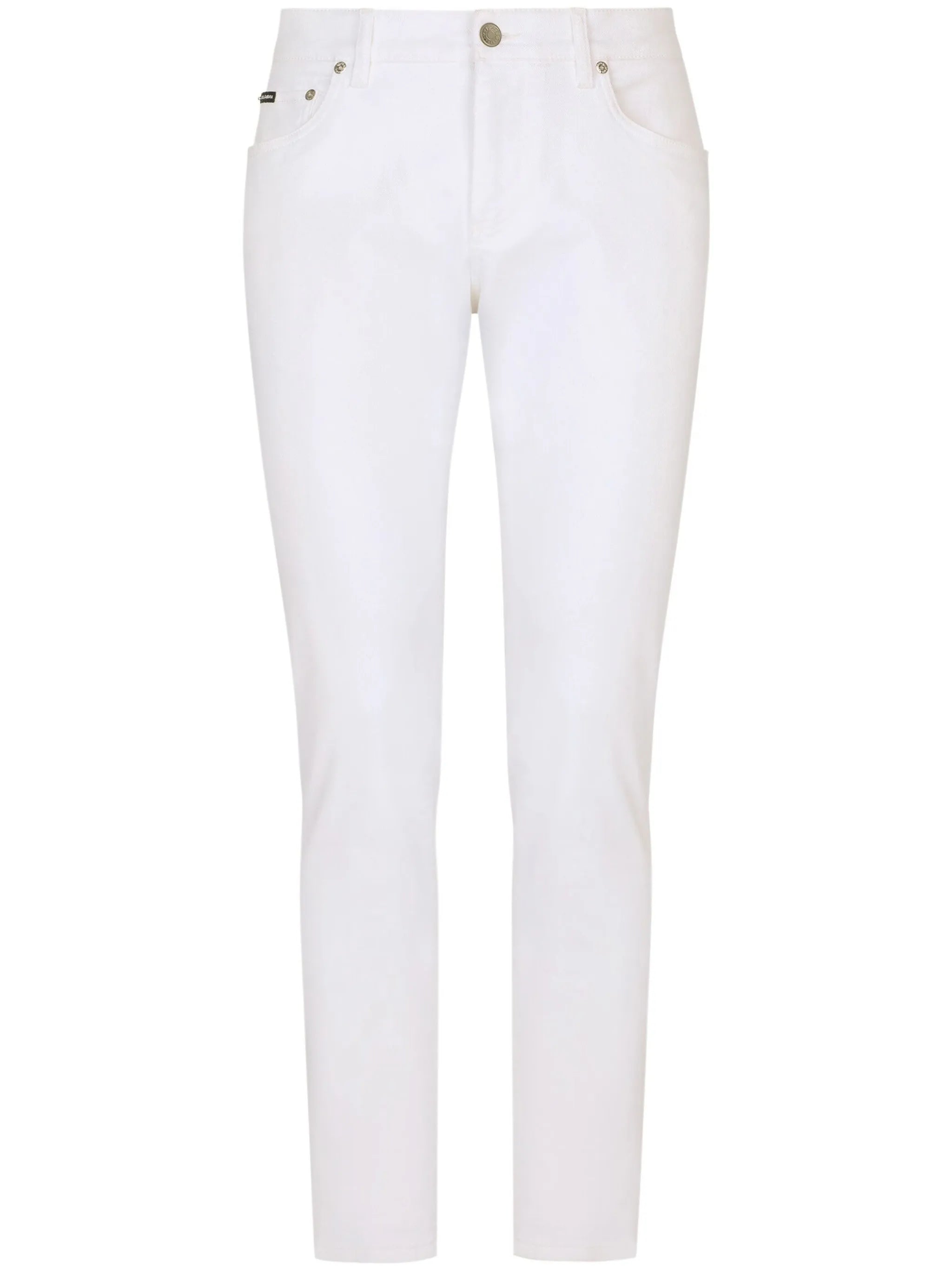 logo-plaque slim-cut jeans