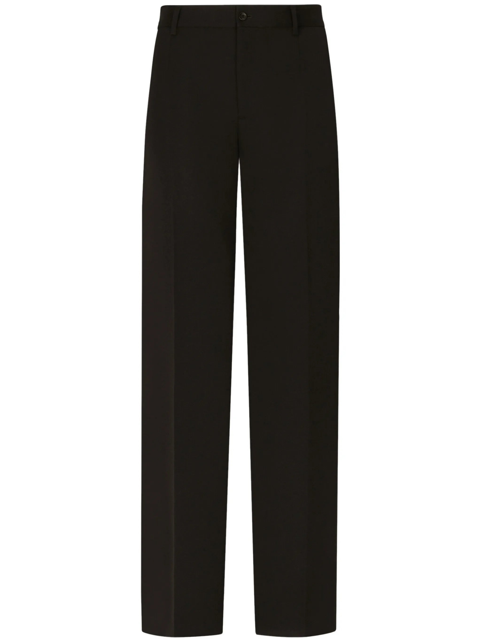 pressed-crease tailored-cut trousers