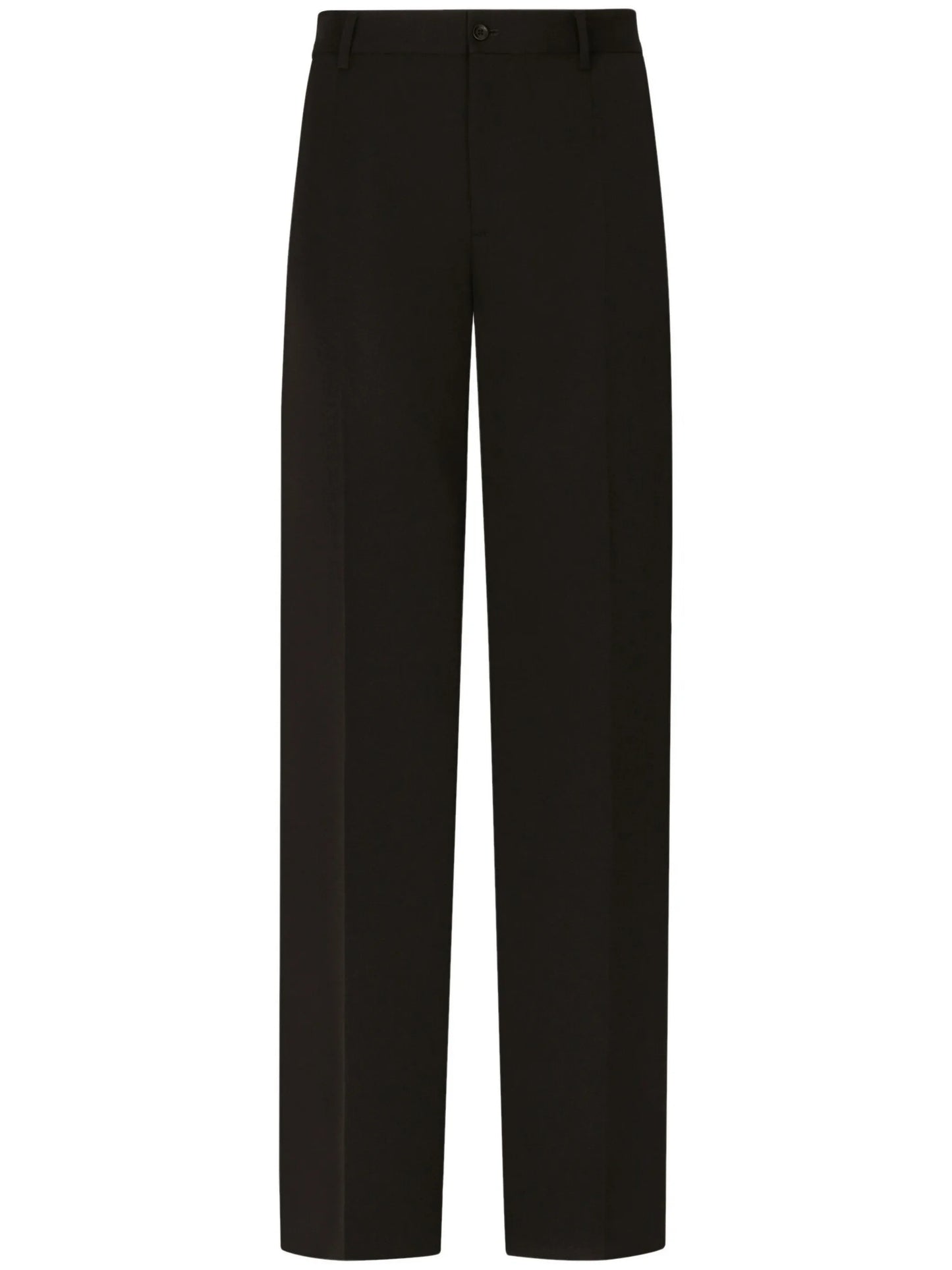 pressed-crease tailored-cut trousers