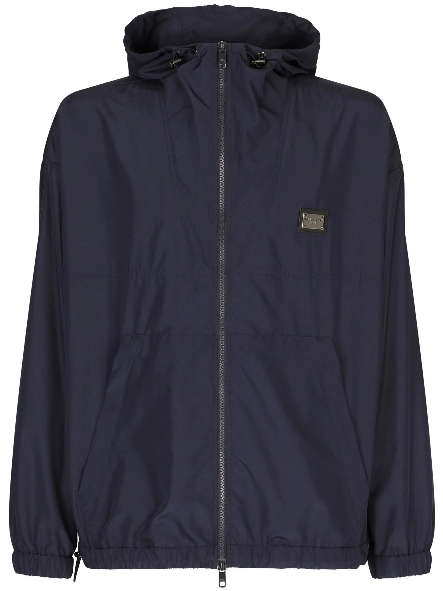 logo-plaque zip-fastening jacket