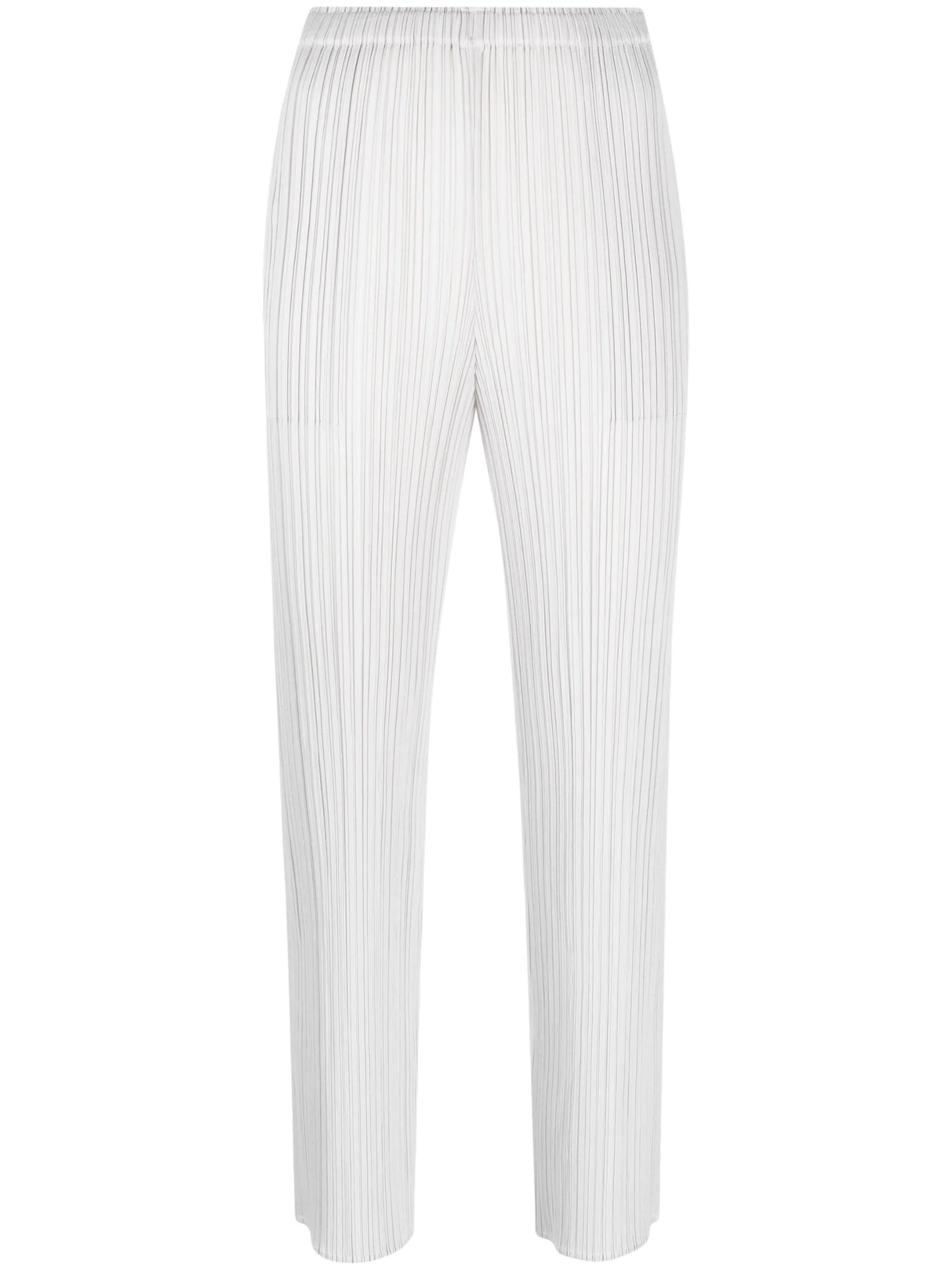 plissé cropped trousers