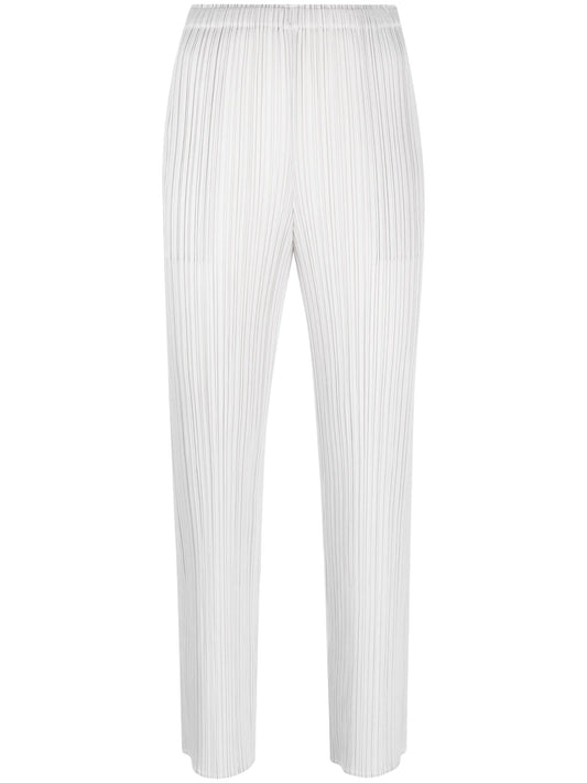 plissé cropped trousers