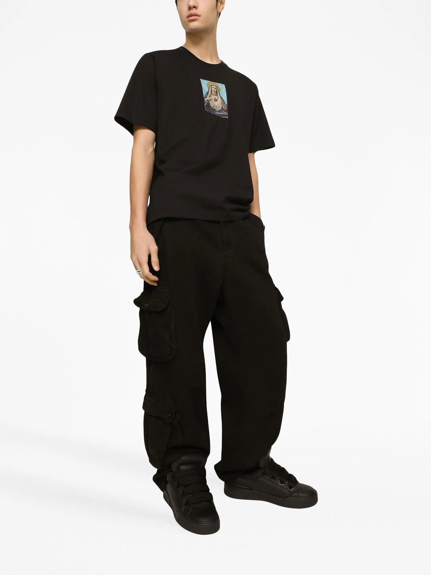 graphic-print cotton T-shirt