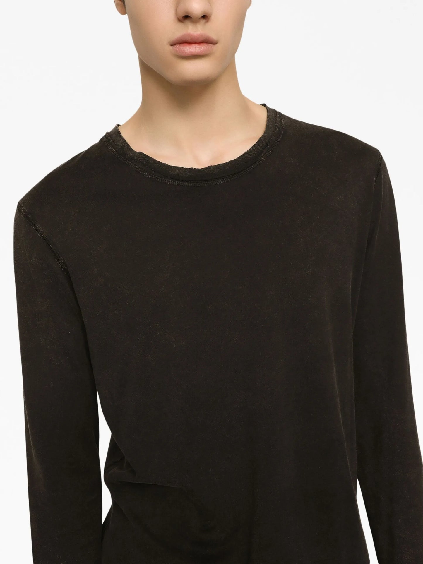 crew-neck cotton sweatshirt