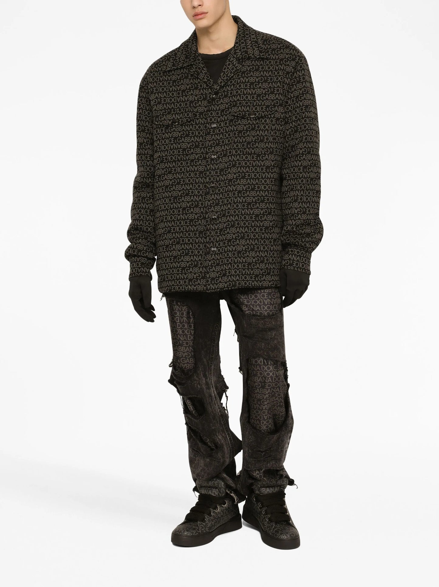crew-neck cotton sweatshirt