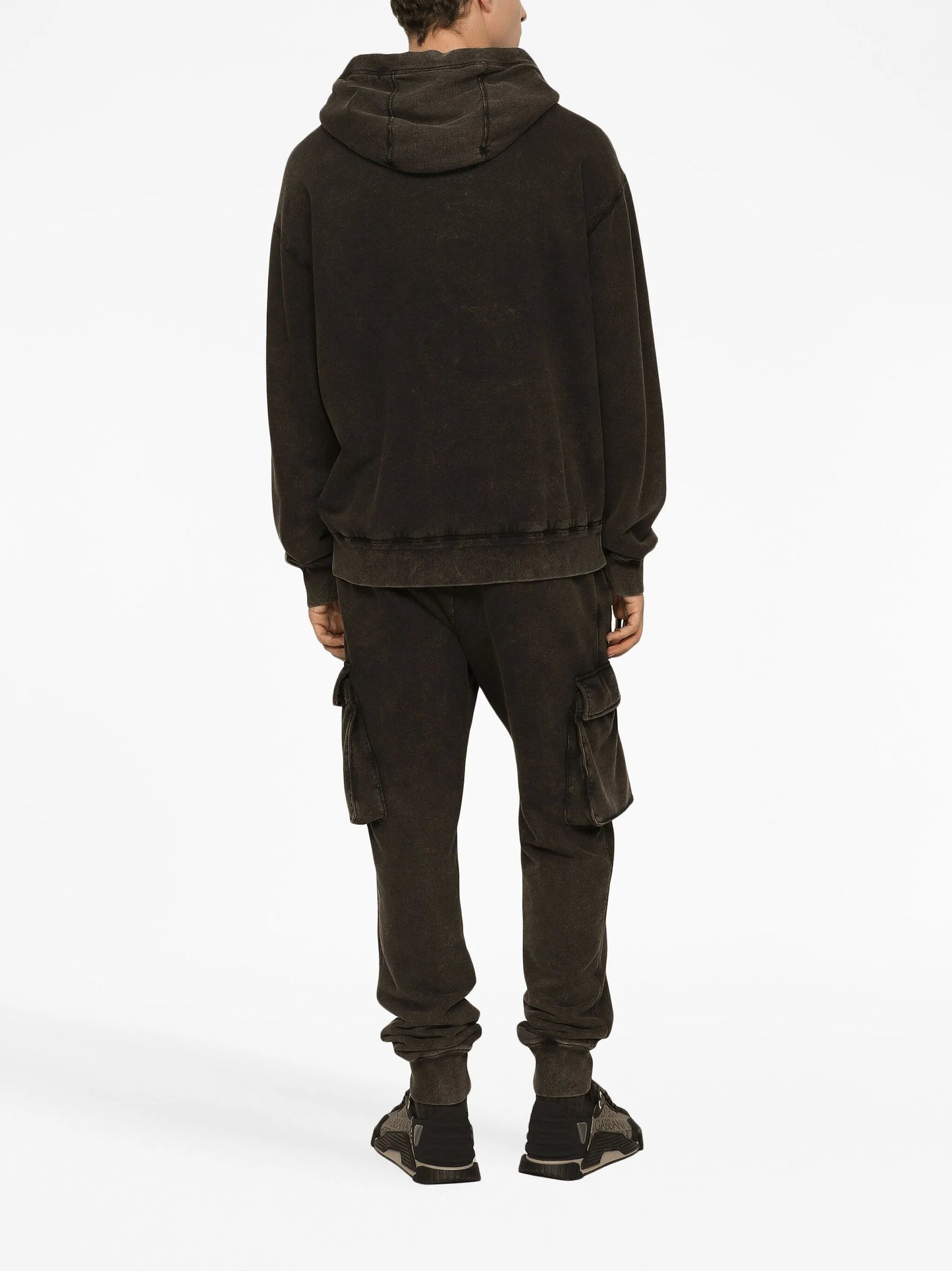 logo-patch zipped cardigan