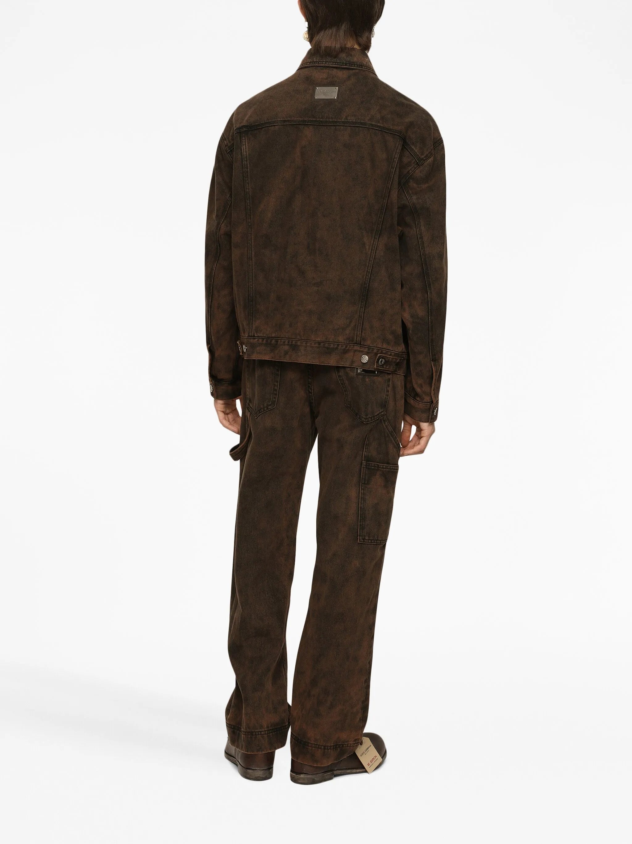 bleached denim jacket