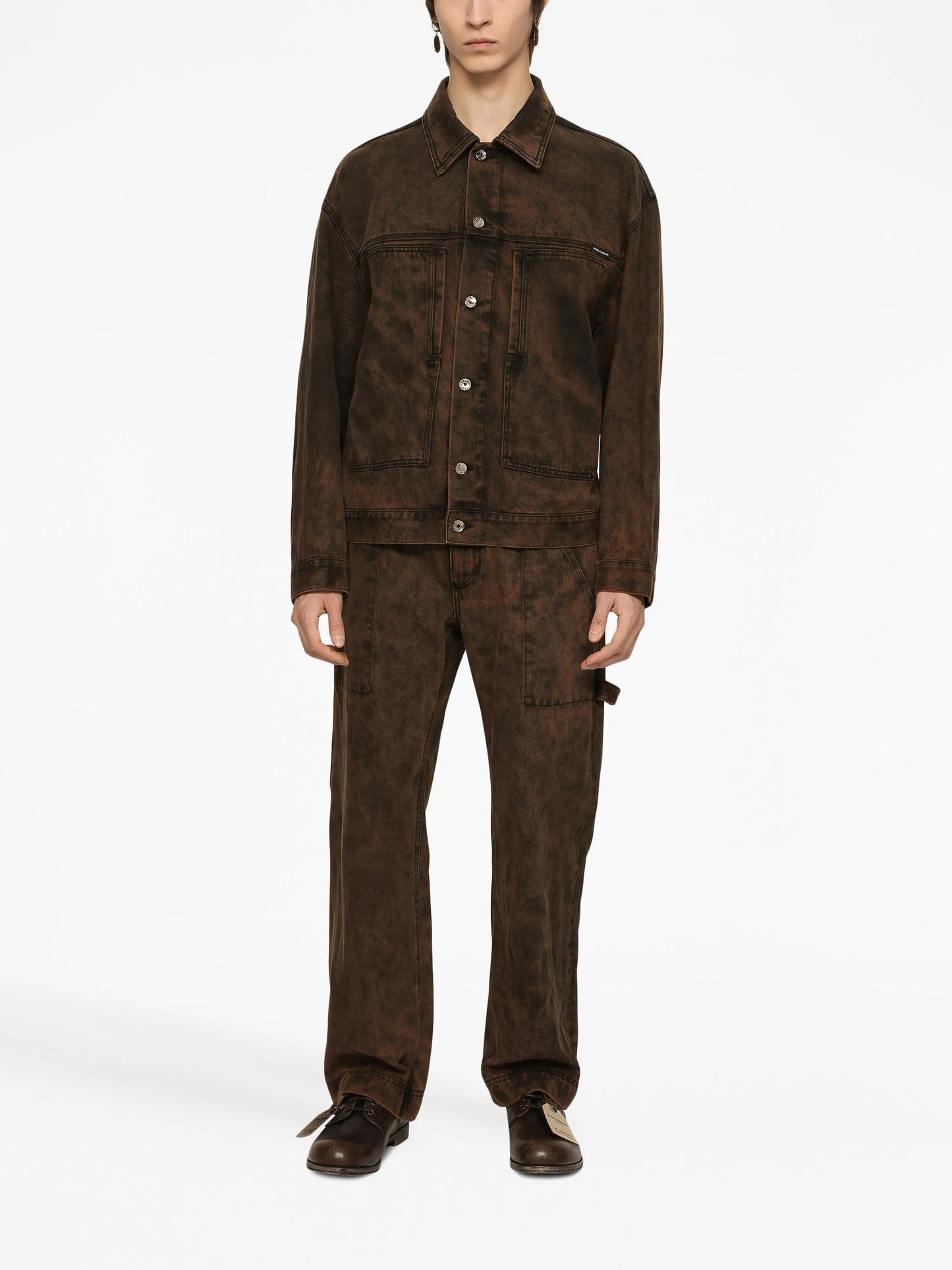 bleached denim jacket