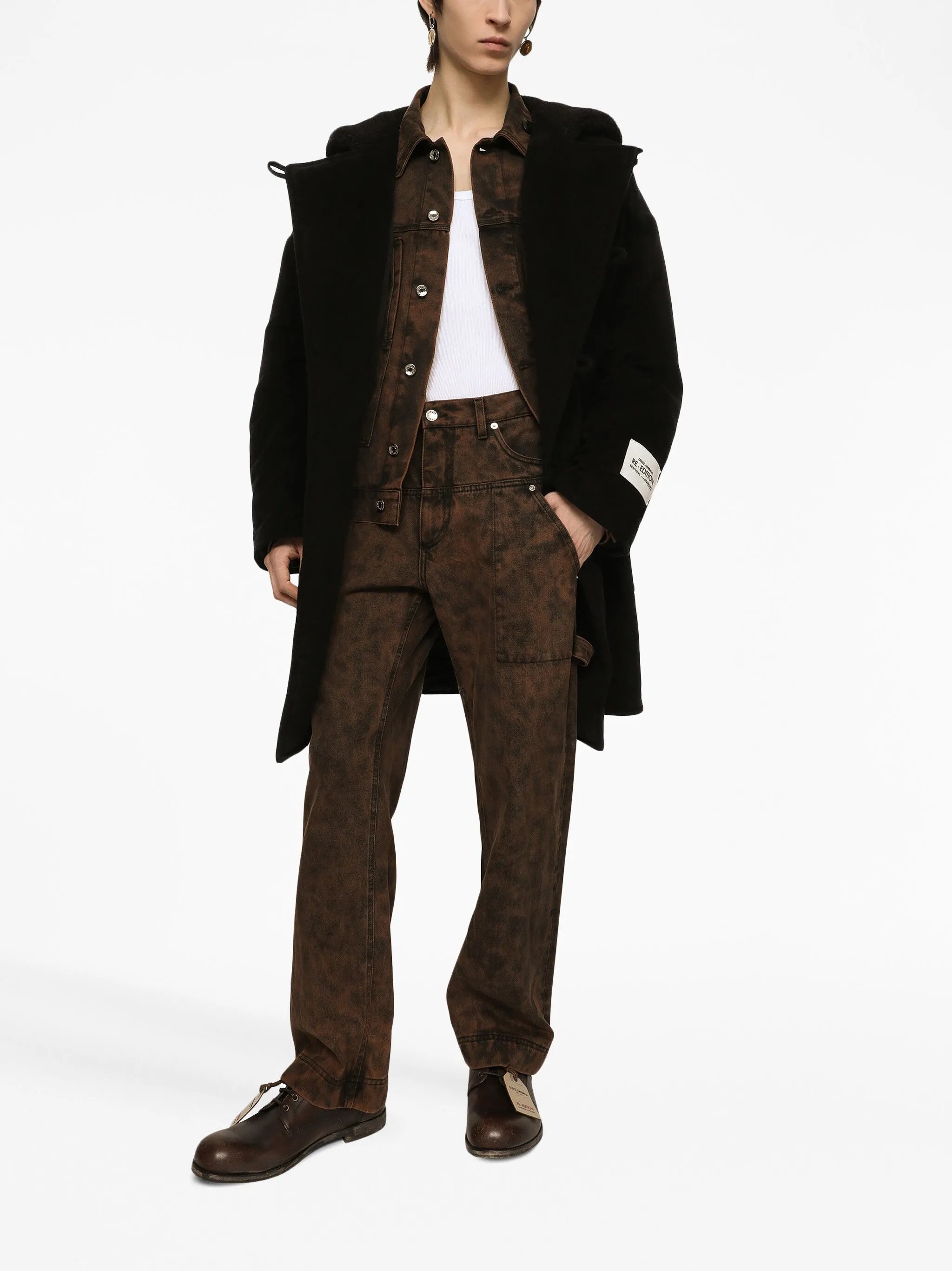 bleached denim jacket