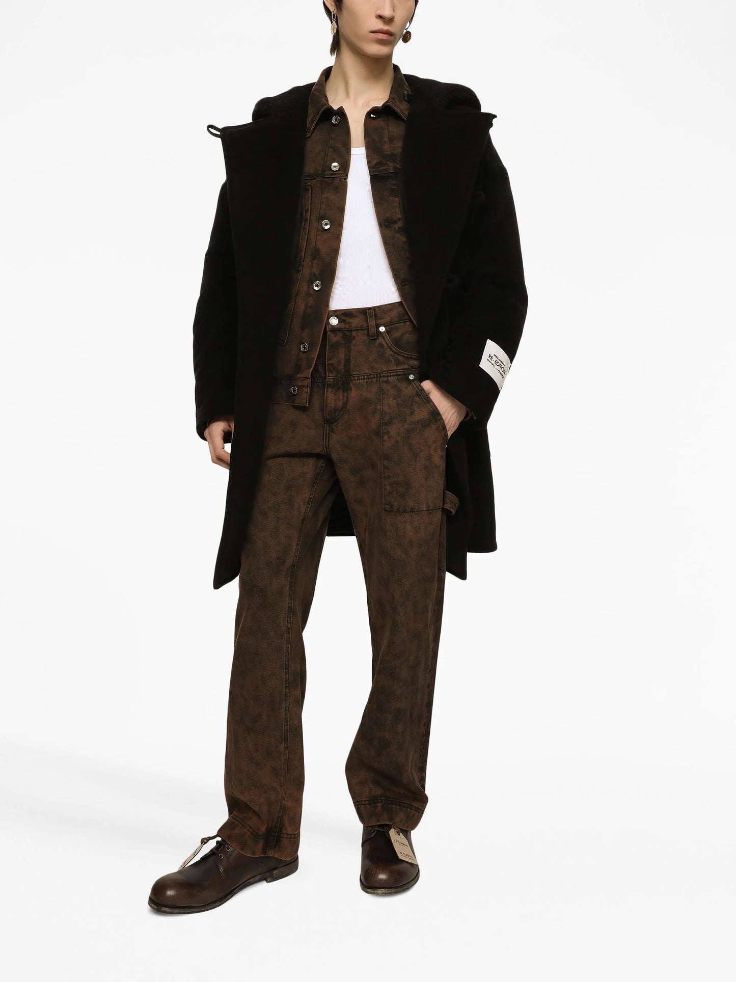 bleached denim jacket