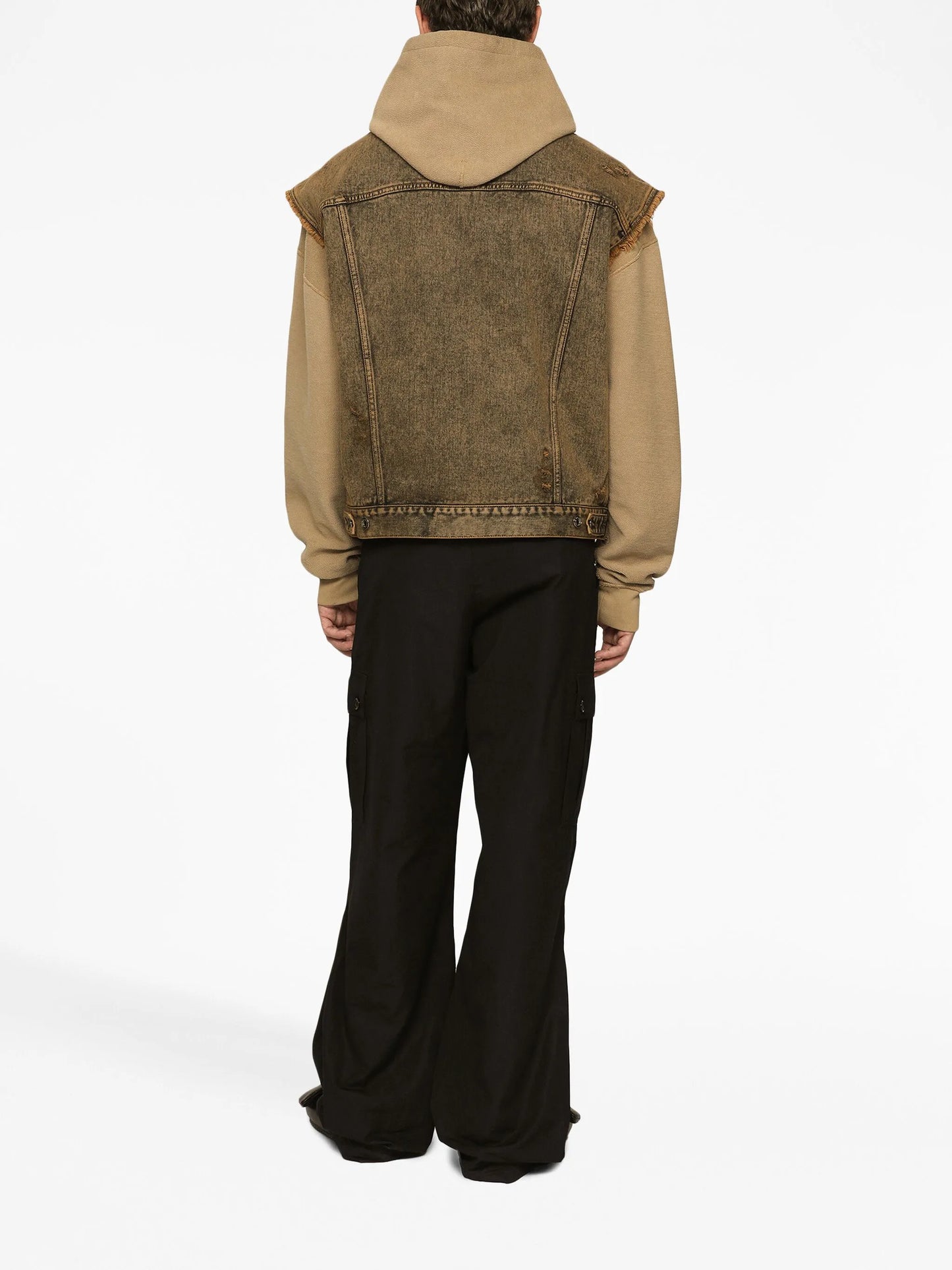 overdyed denim gilet