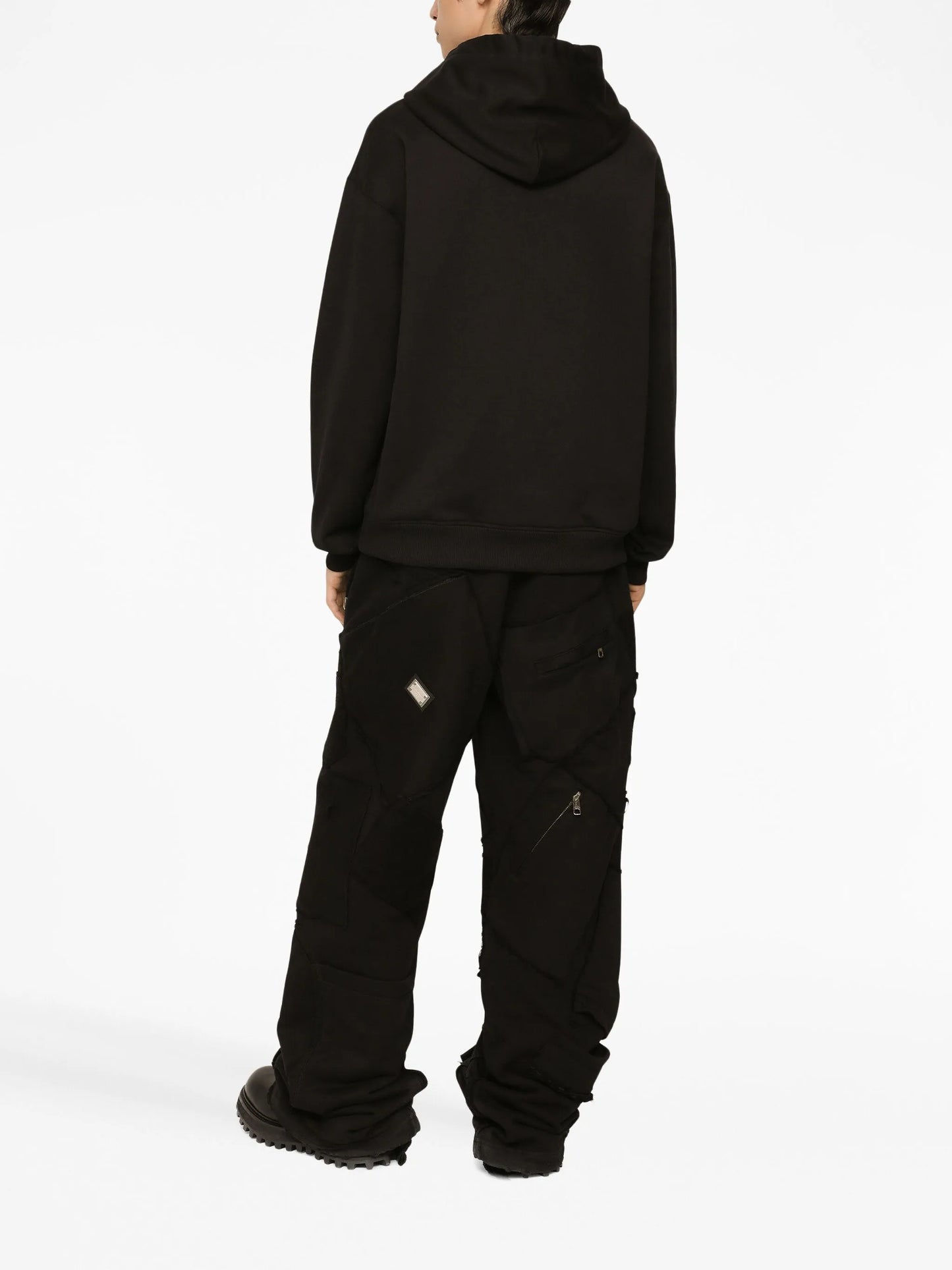 graphic-print cotton hoodie