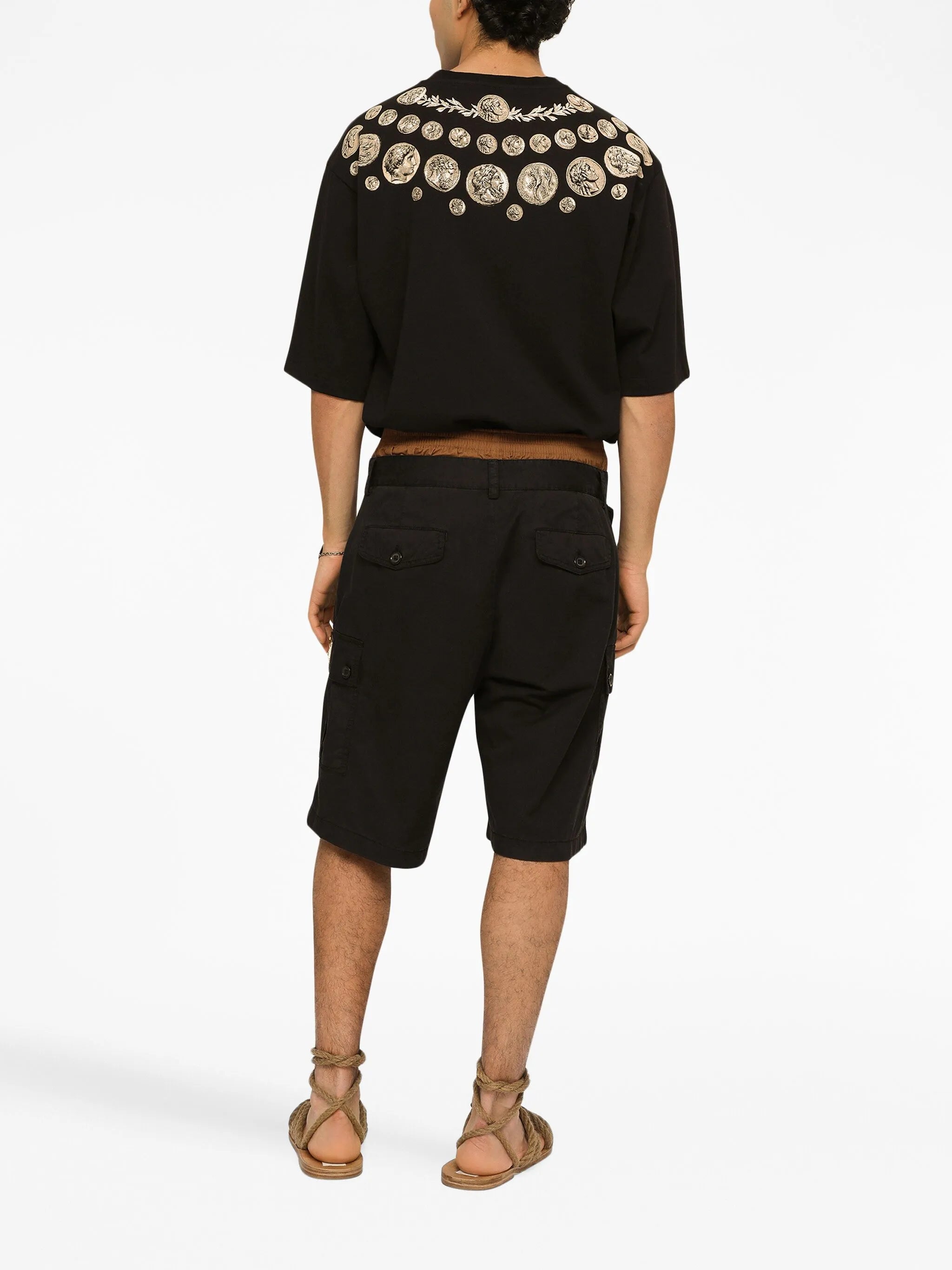 logo-plaque cargo shorts