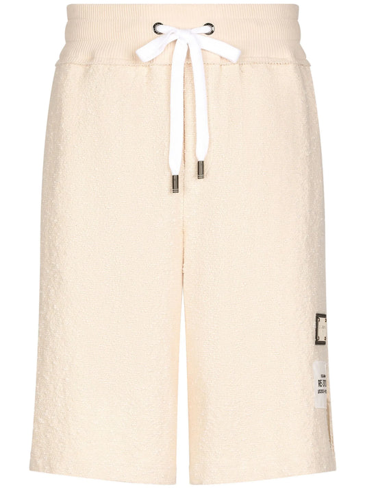 logo-patch terry-cloth shorts