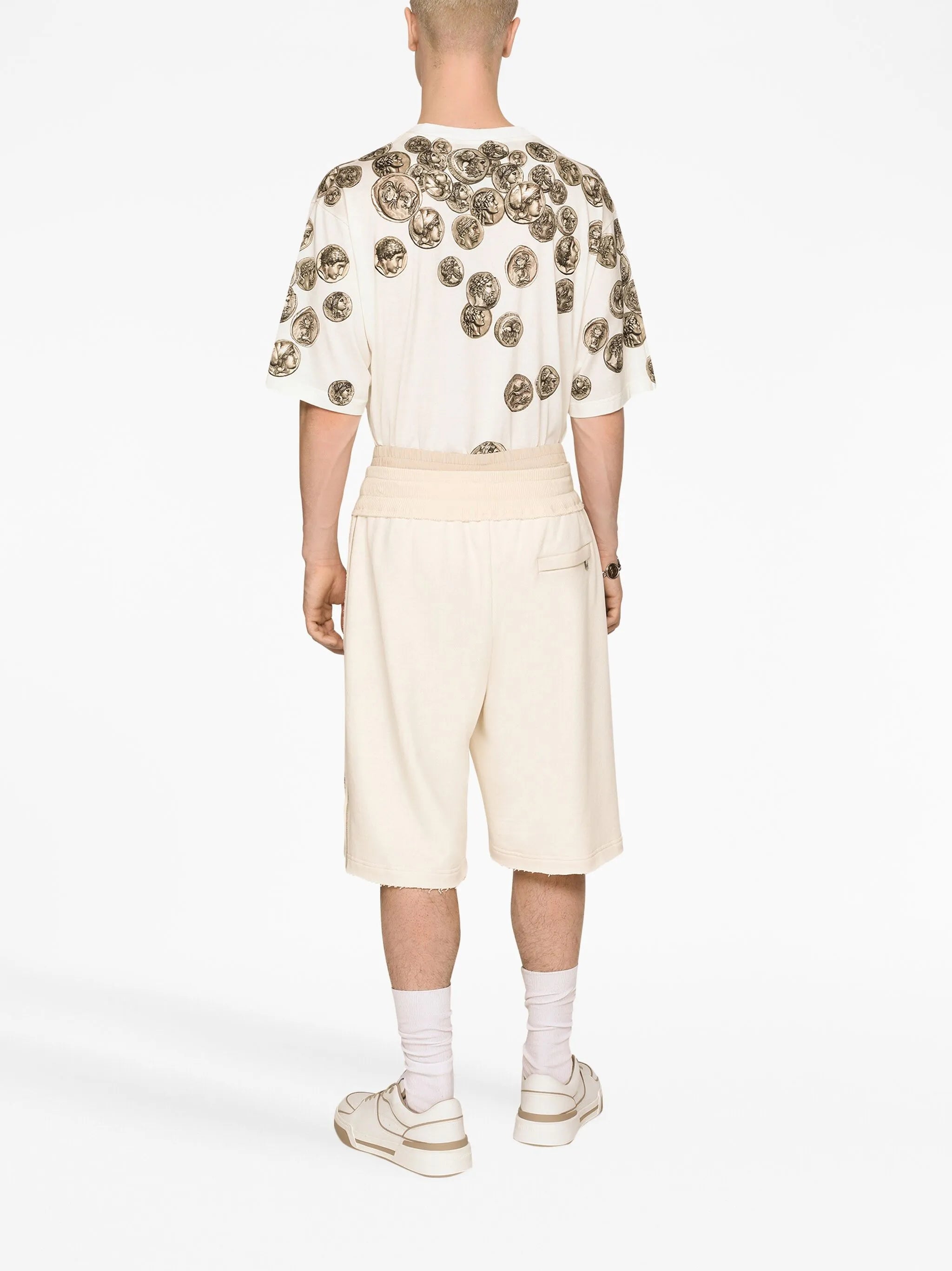 logo-patch terry-cloth shorts