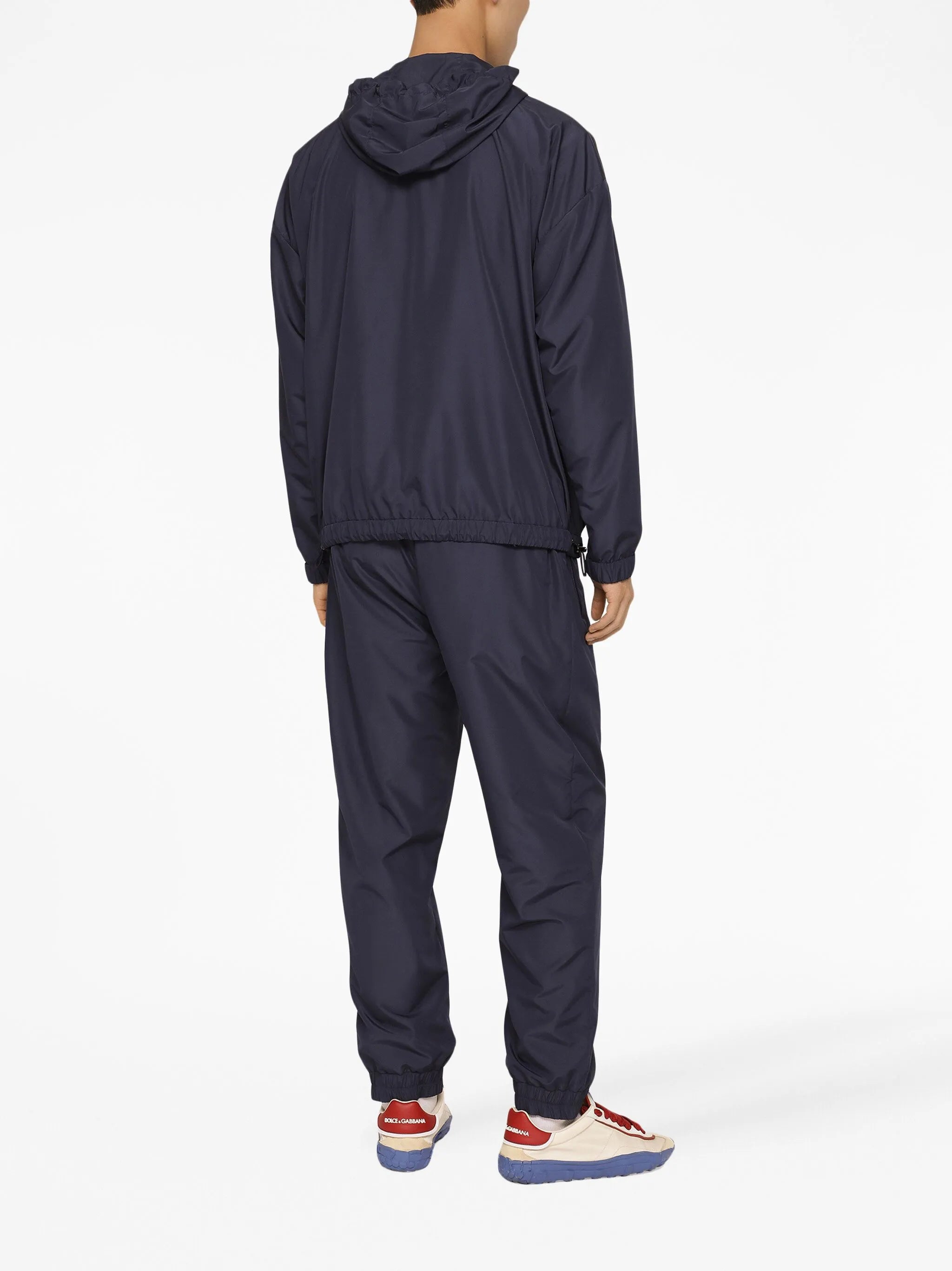 logo-plaque drawstring track pants