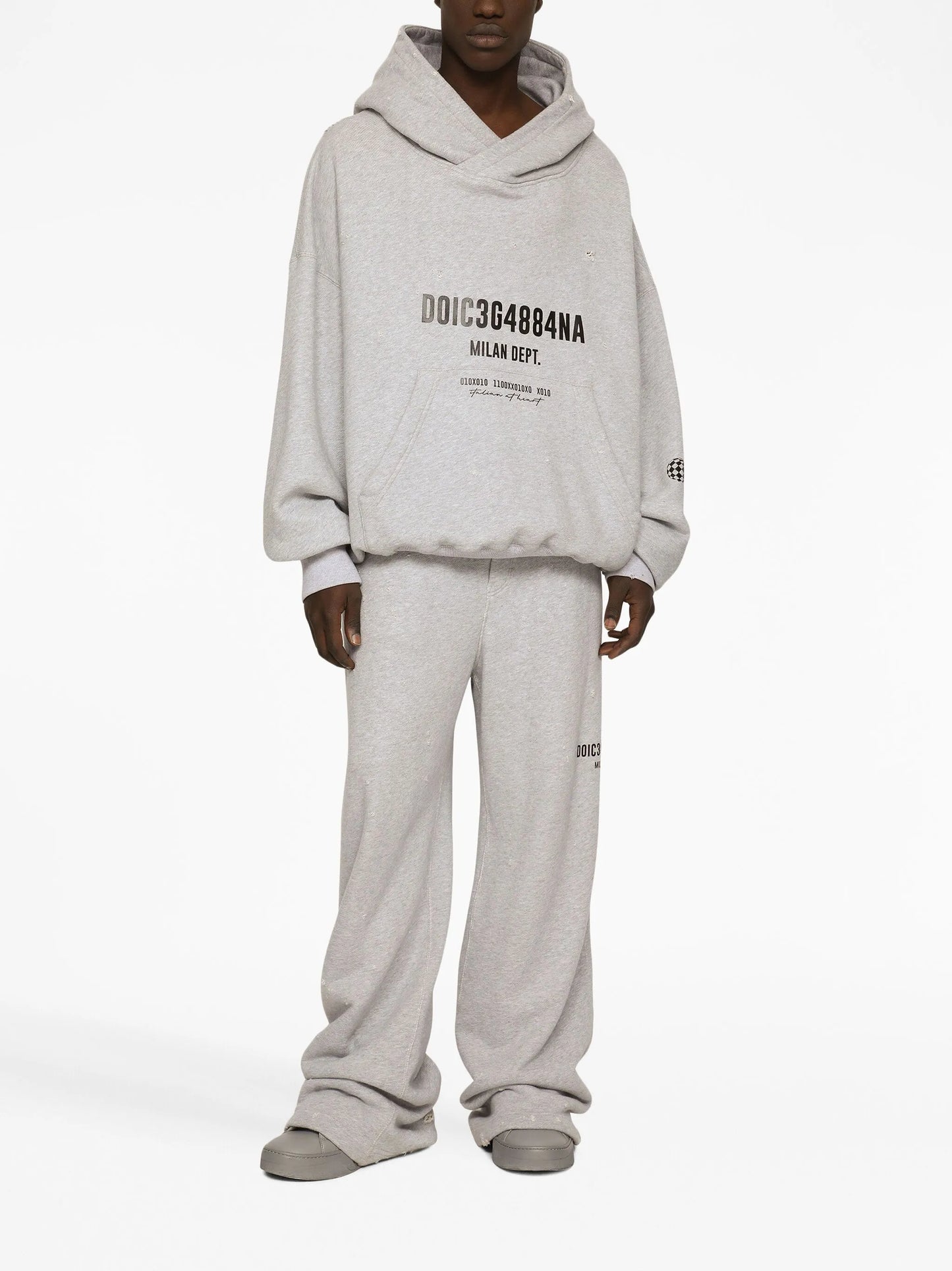 logo-print cotton hoodie