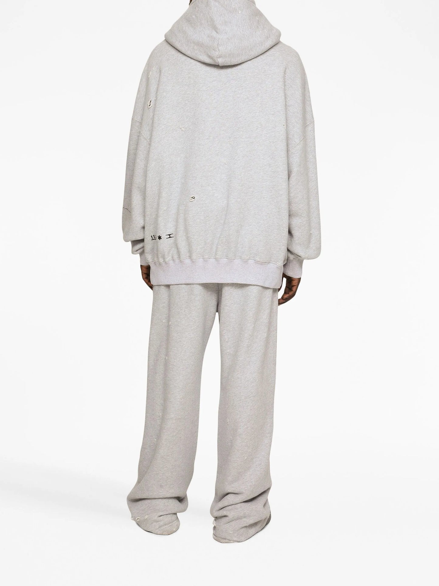 logo-print cotton hoodie