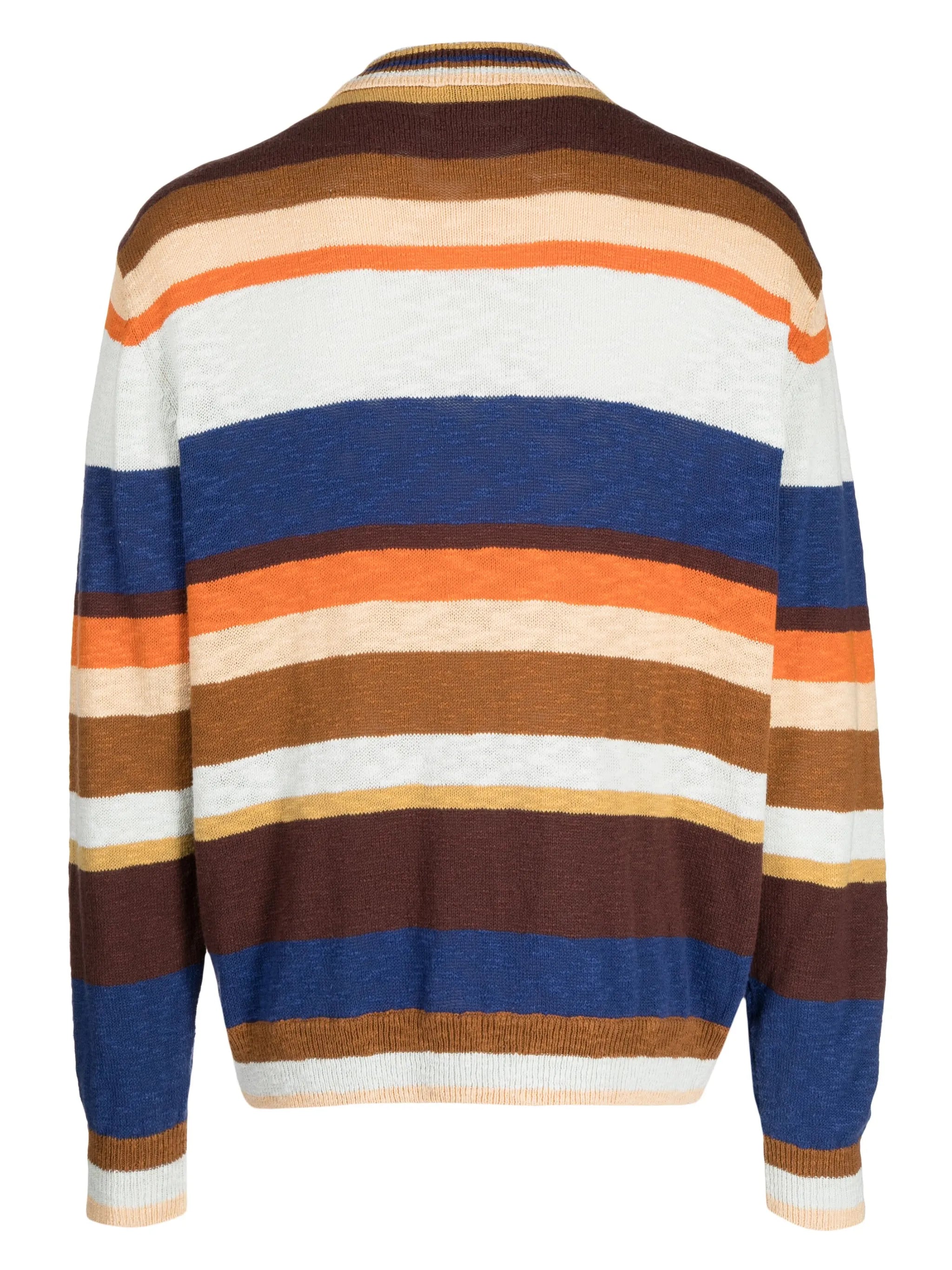 Rat Pack striped cotton cardigan