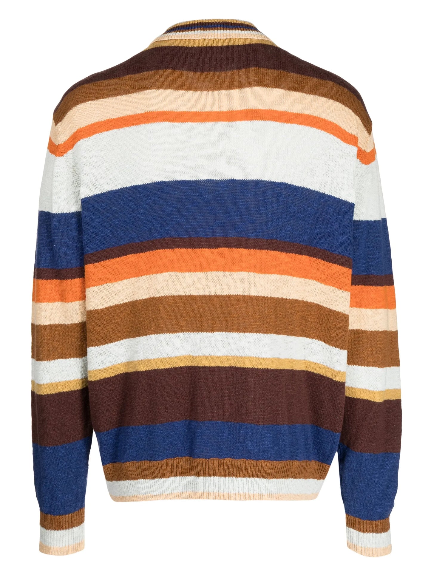 Rat Pack striped cotton cardigan