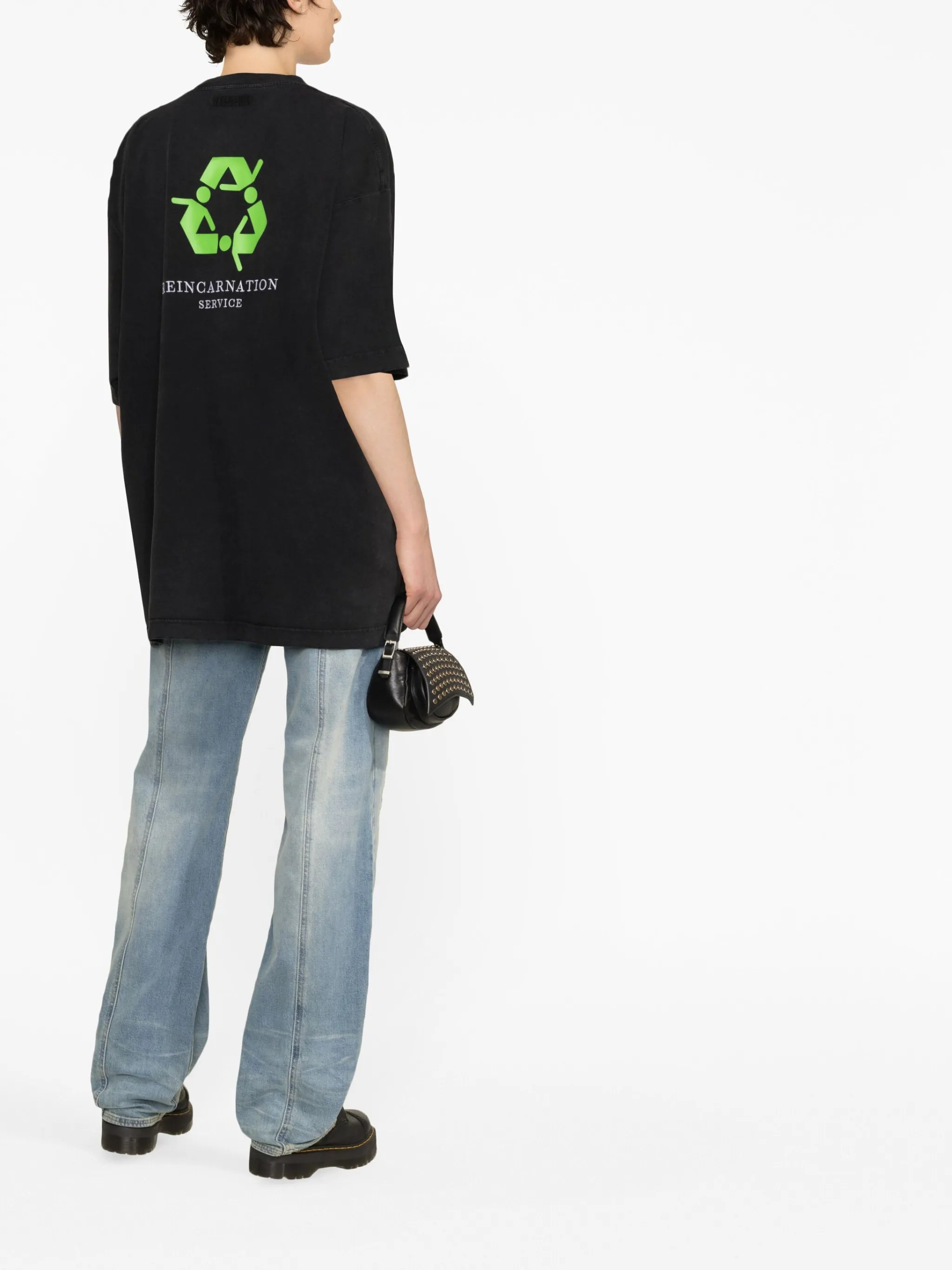 slogan-print cotton T-shirt