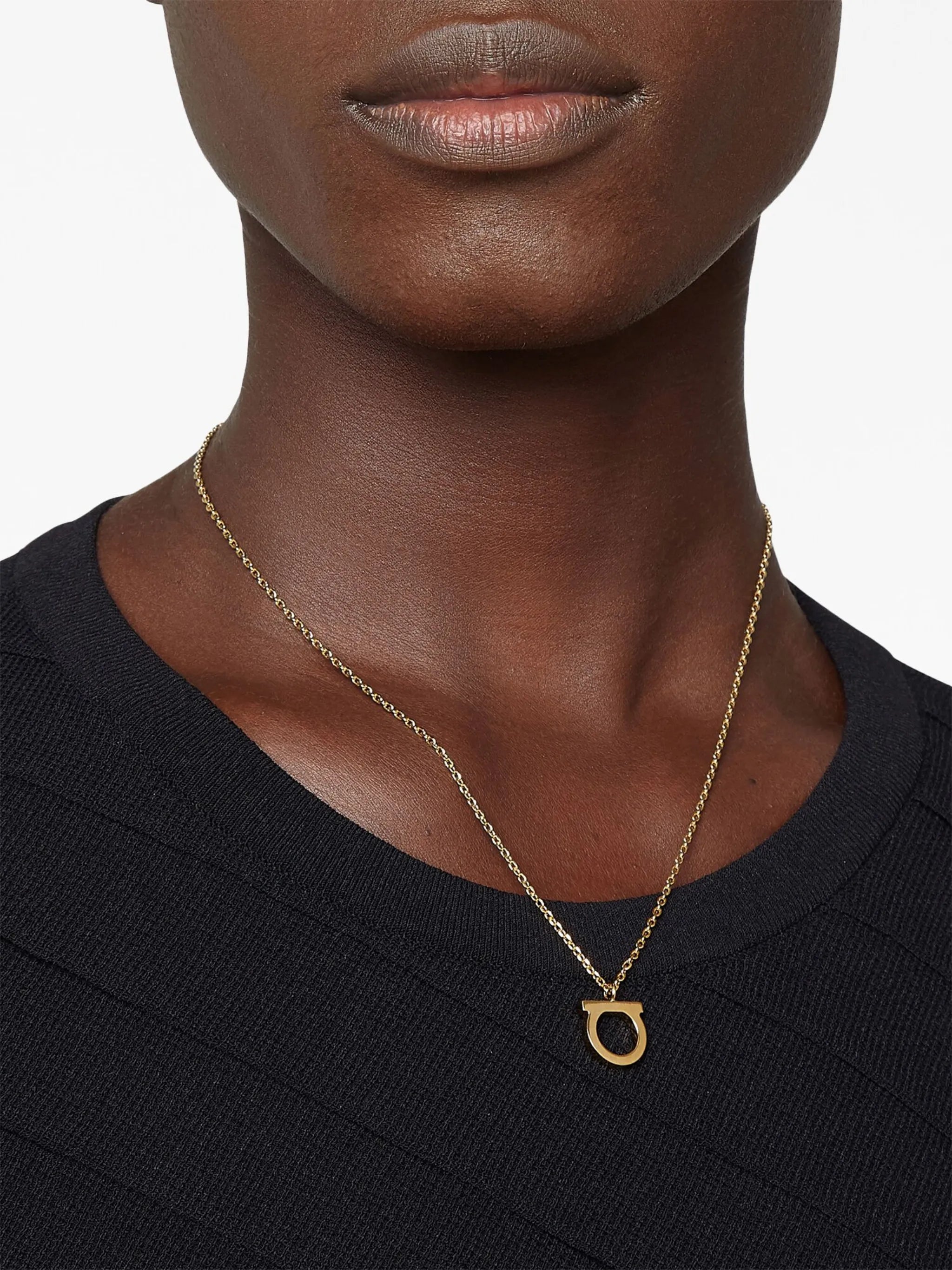 Gancini pendant necklace