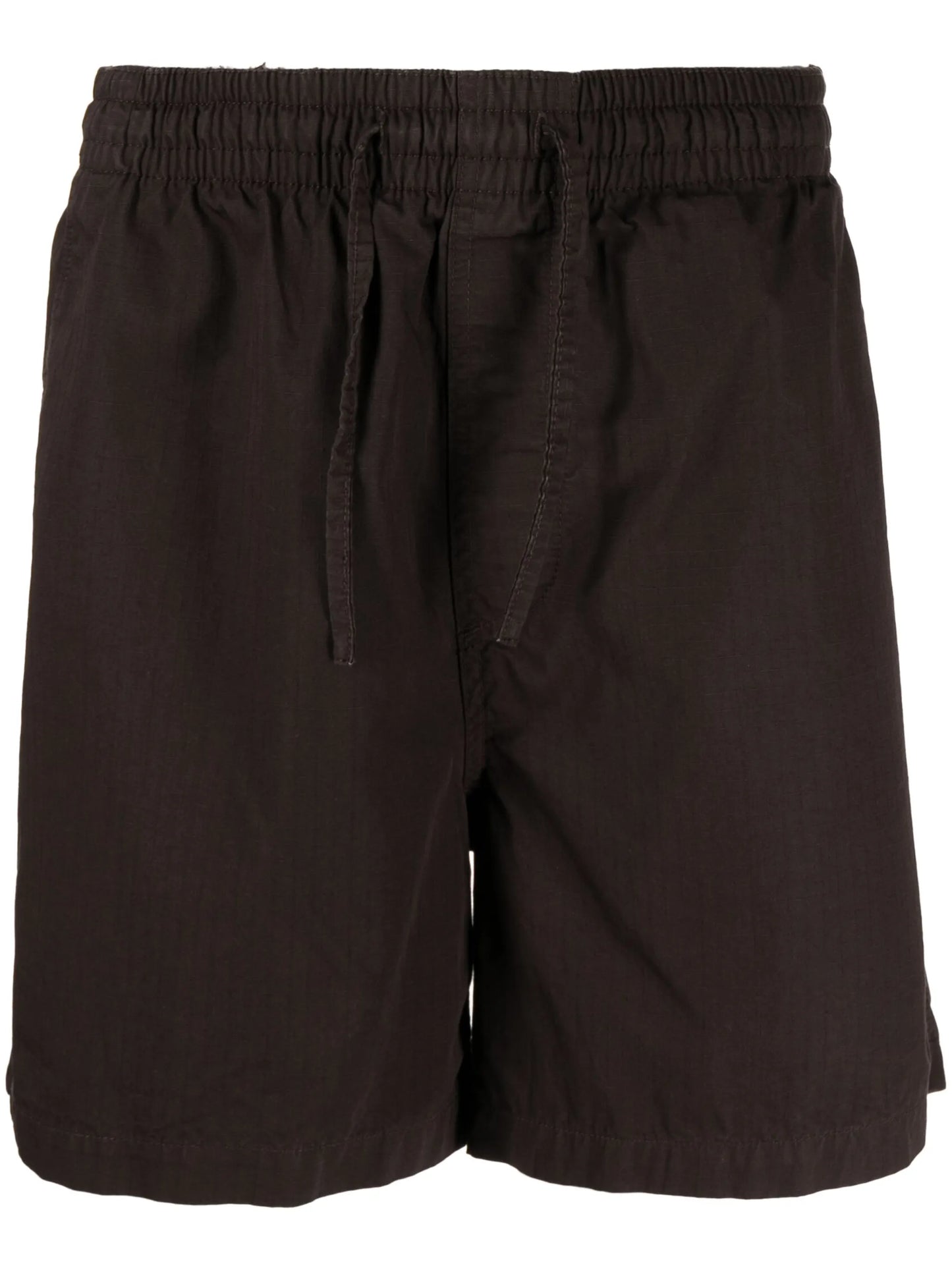 drawstring-waist organic-cotton shorts