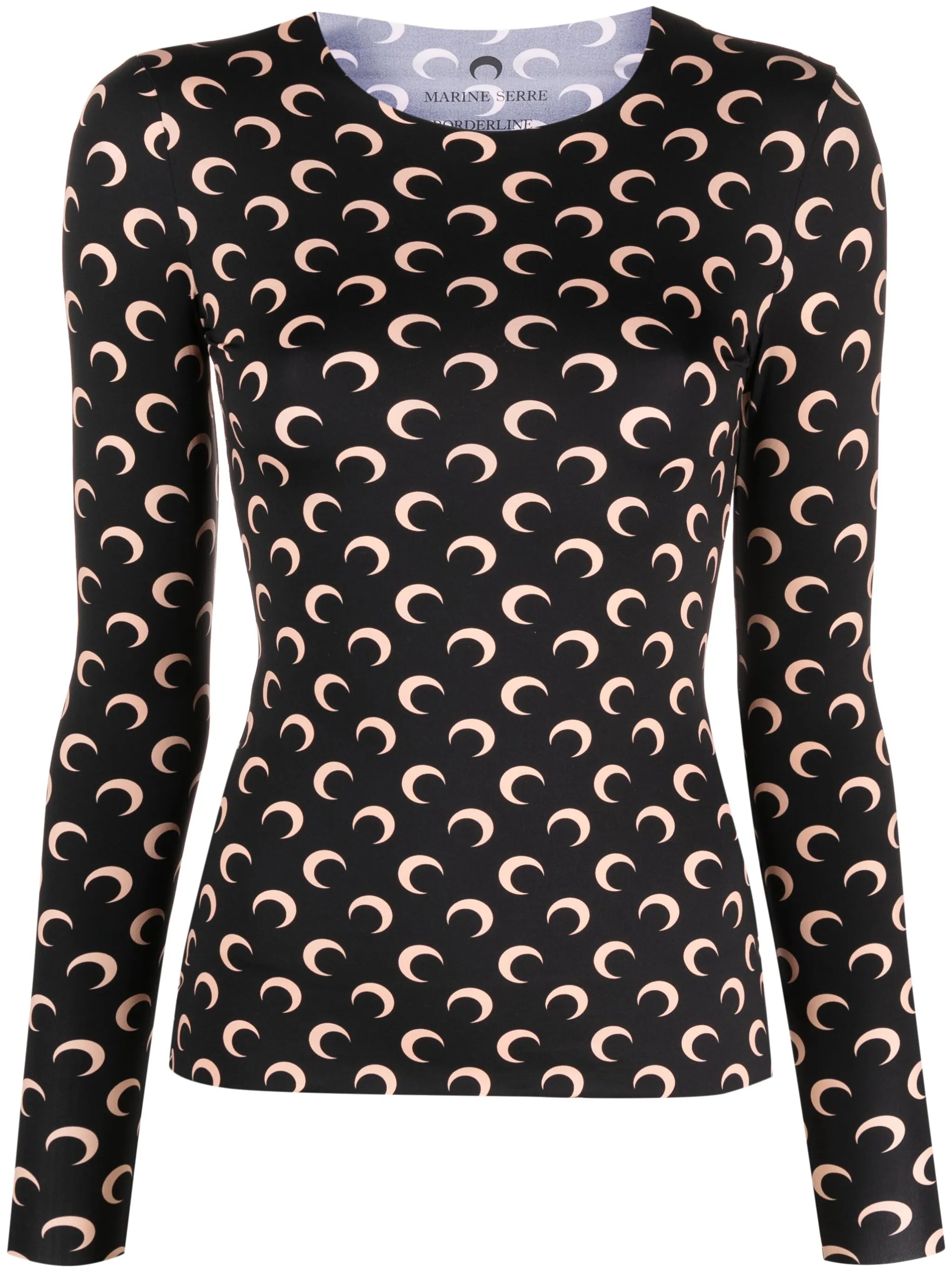 Crescent Moon-print top