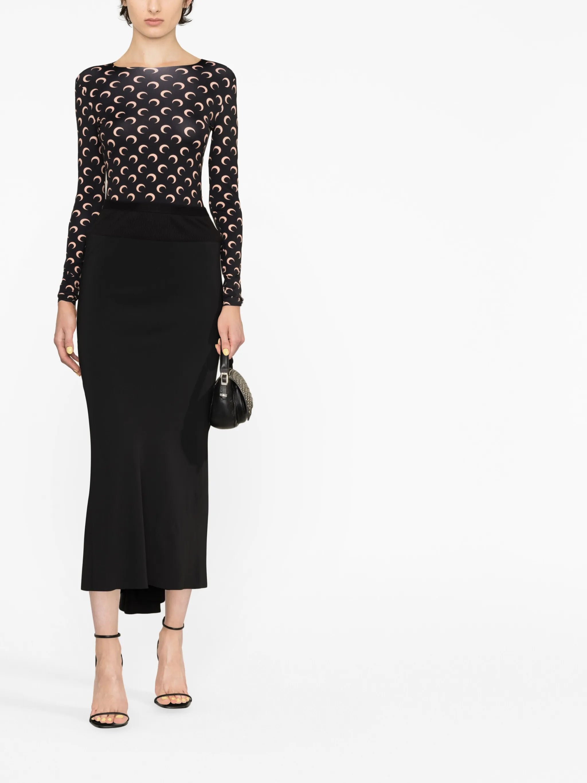 Crescent Moon-print top