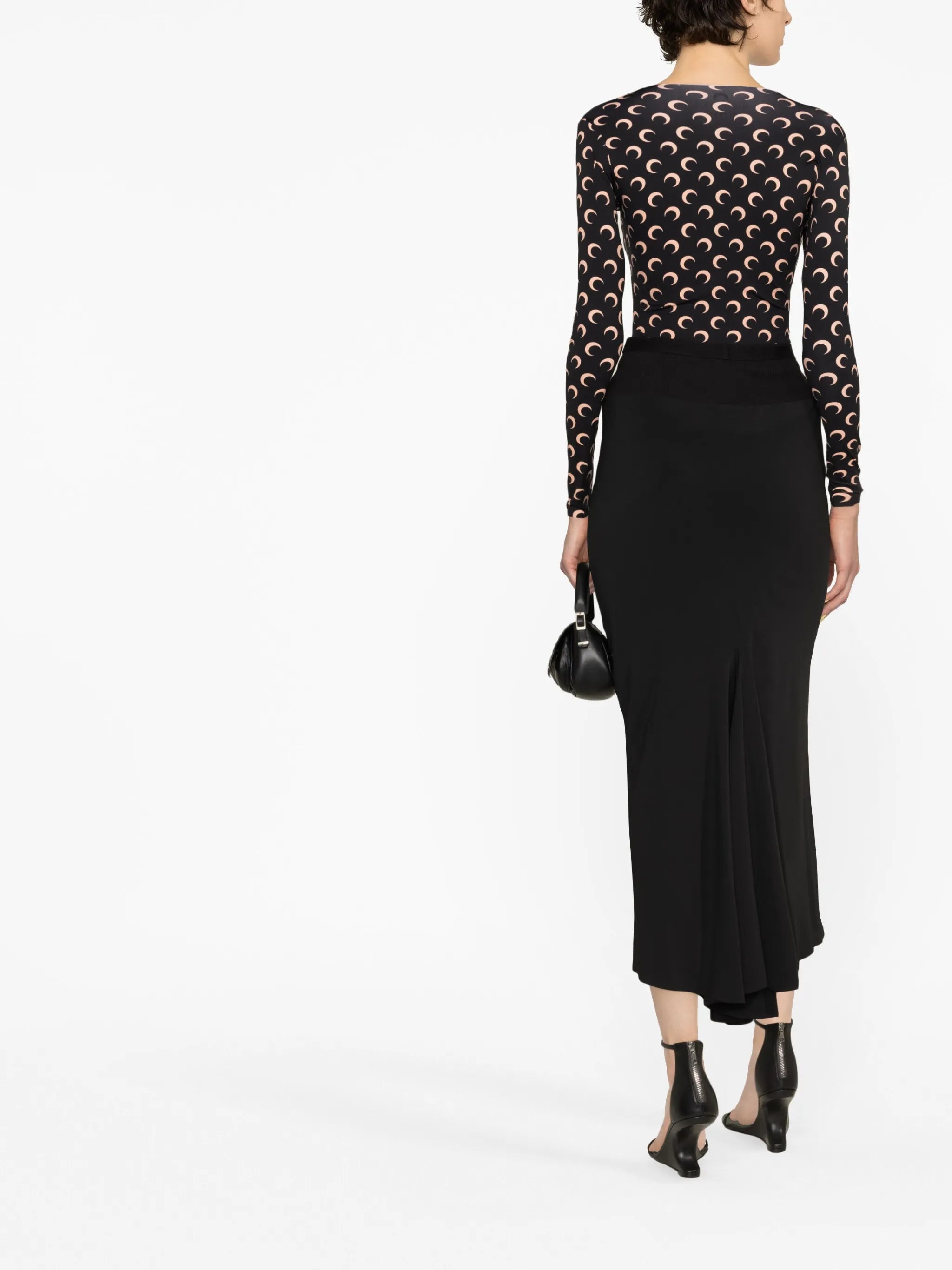 Crescent Moon-print top