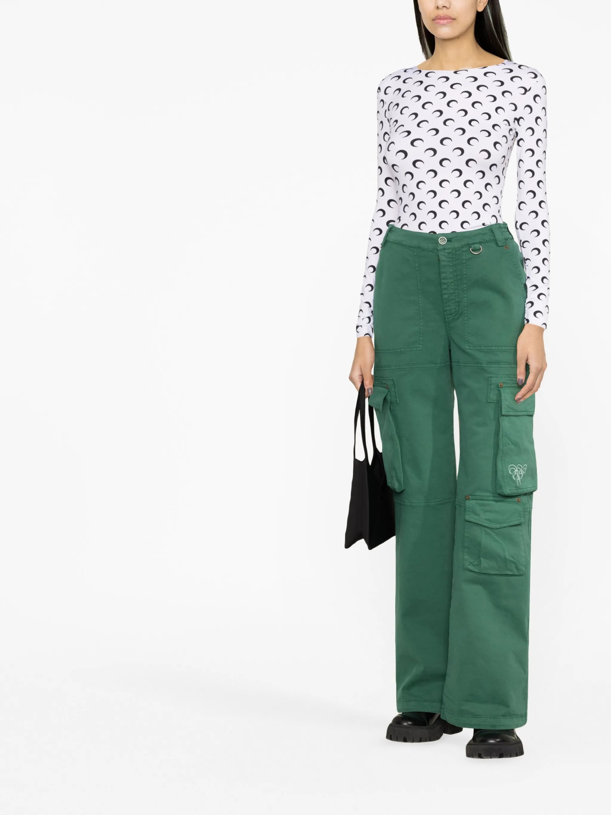 Crescent Moon-print top