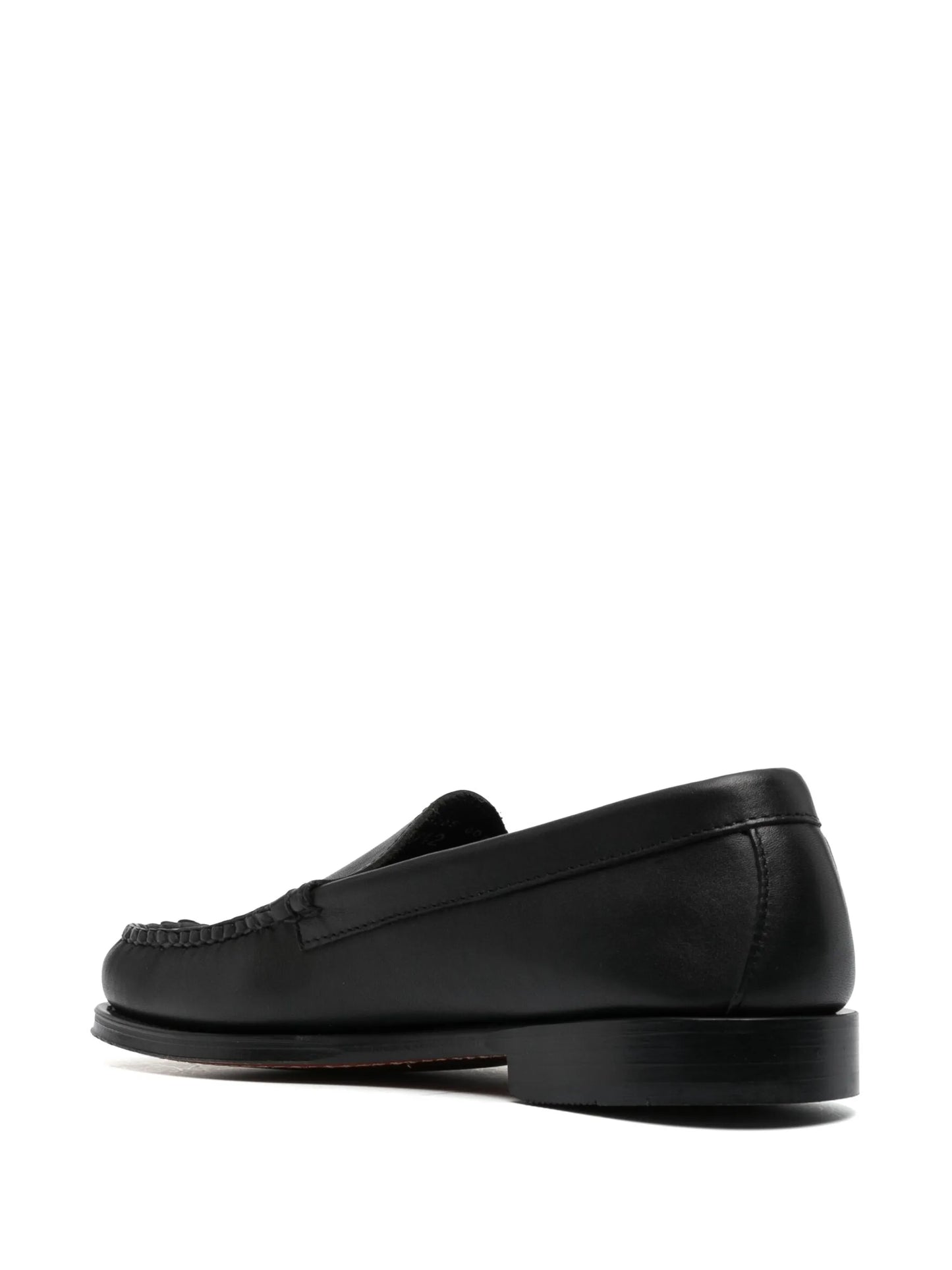 round-toe leather oxford shoes