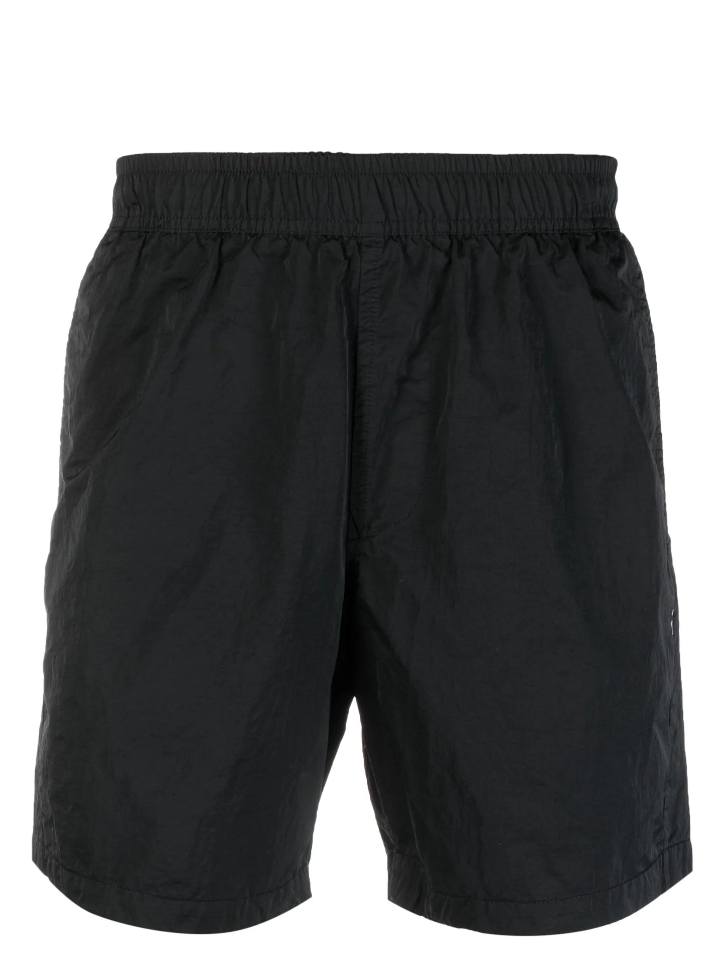 embroidered-logo elasticated-waistband shorts