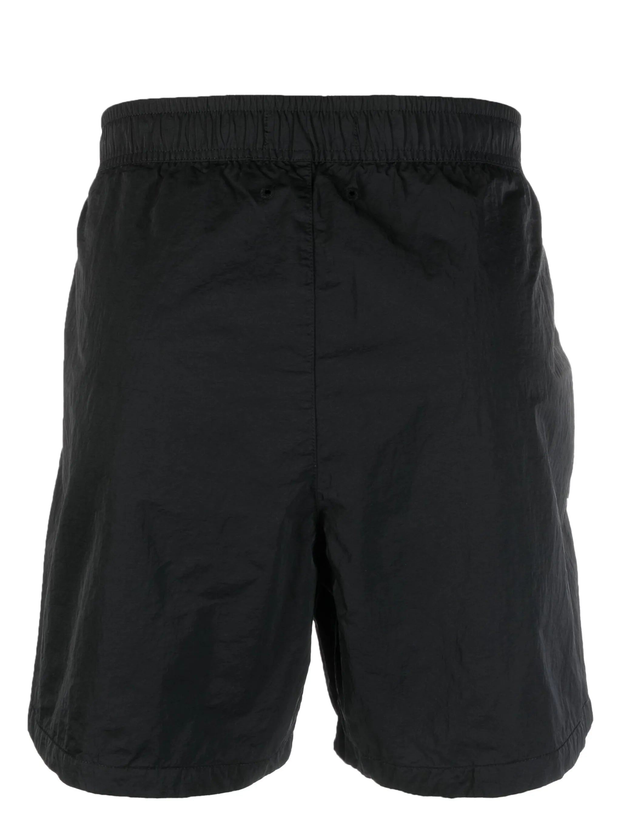 embroidered-logo elasticated-waistband shorts