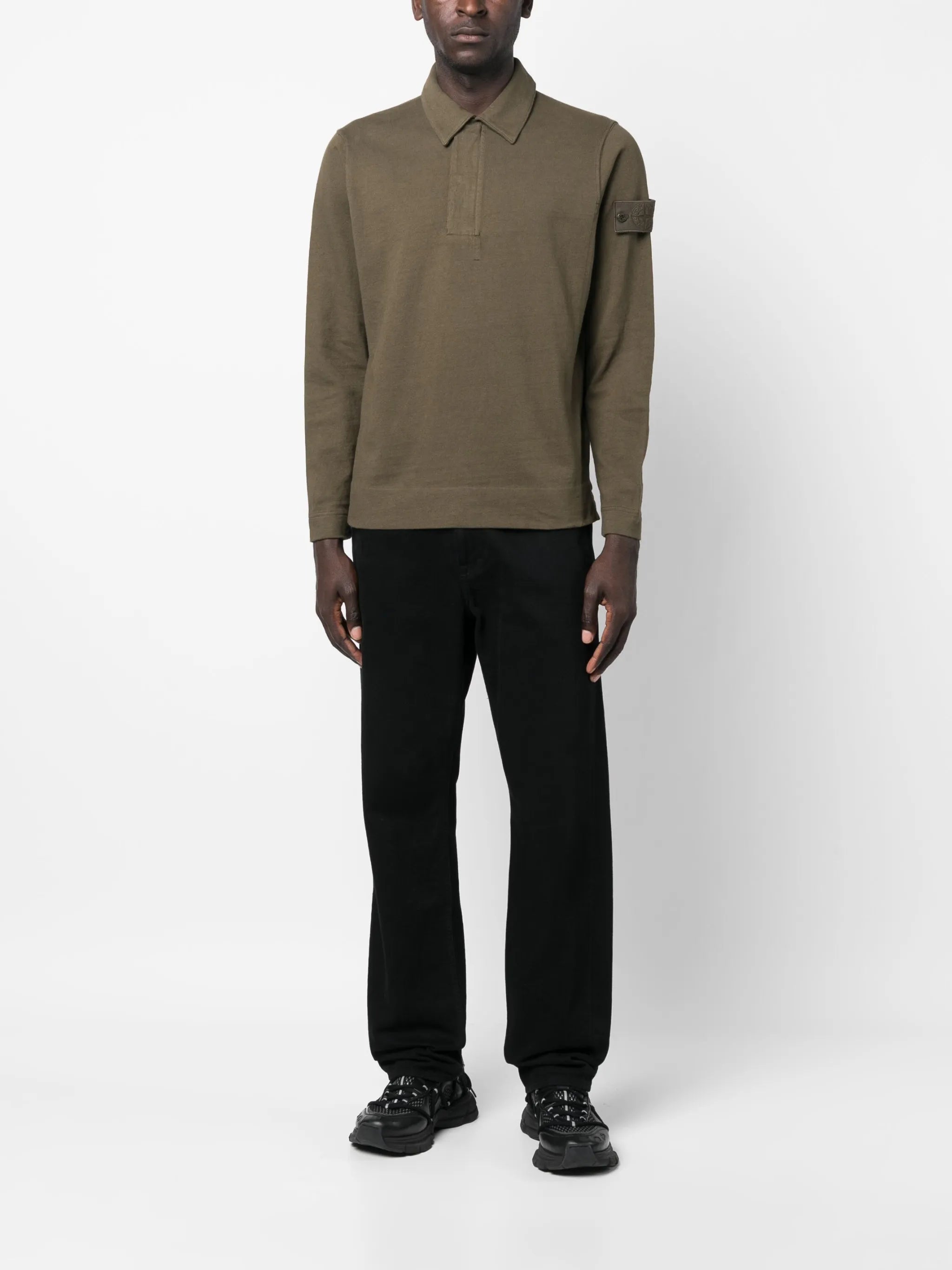 long-sleeved polo shirt