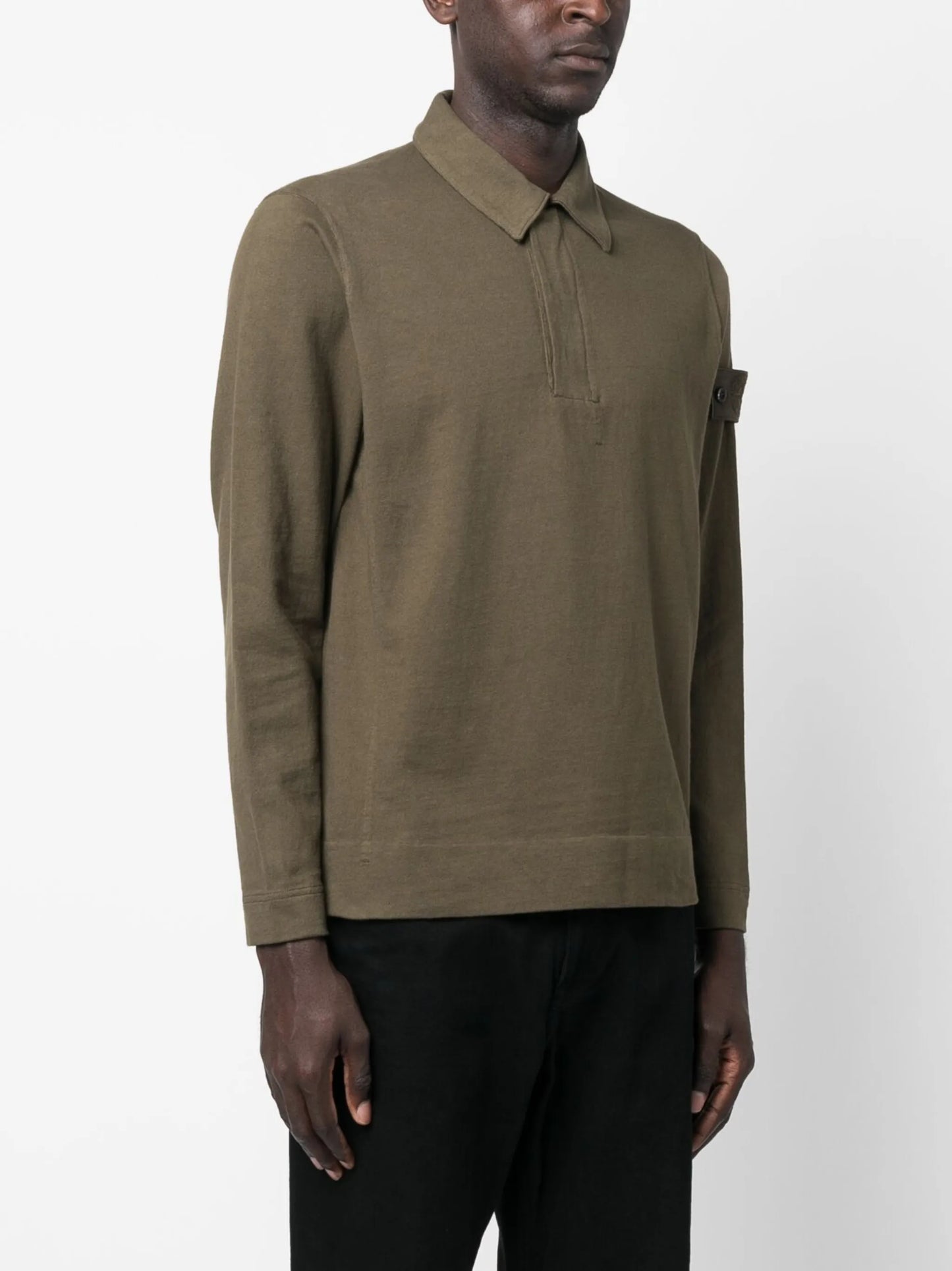 long-sleeved polo shirt