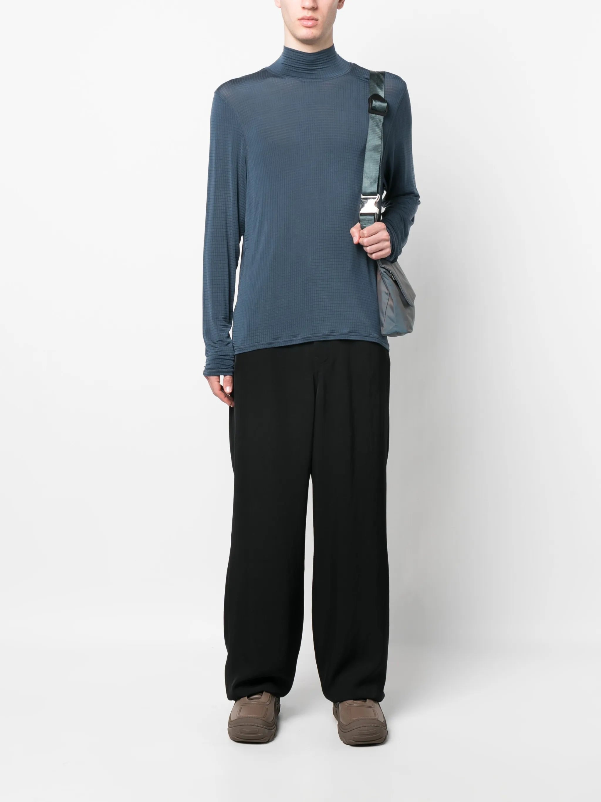 Bend high-neck ripstop T-shirt